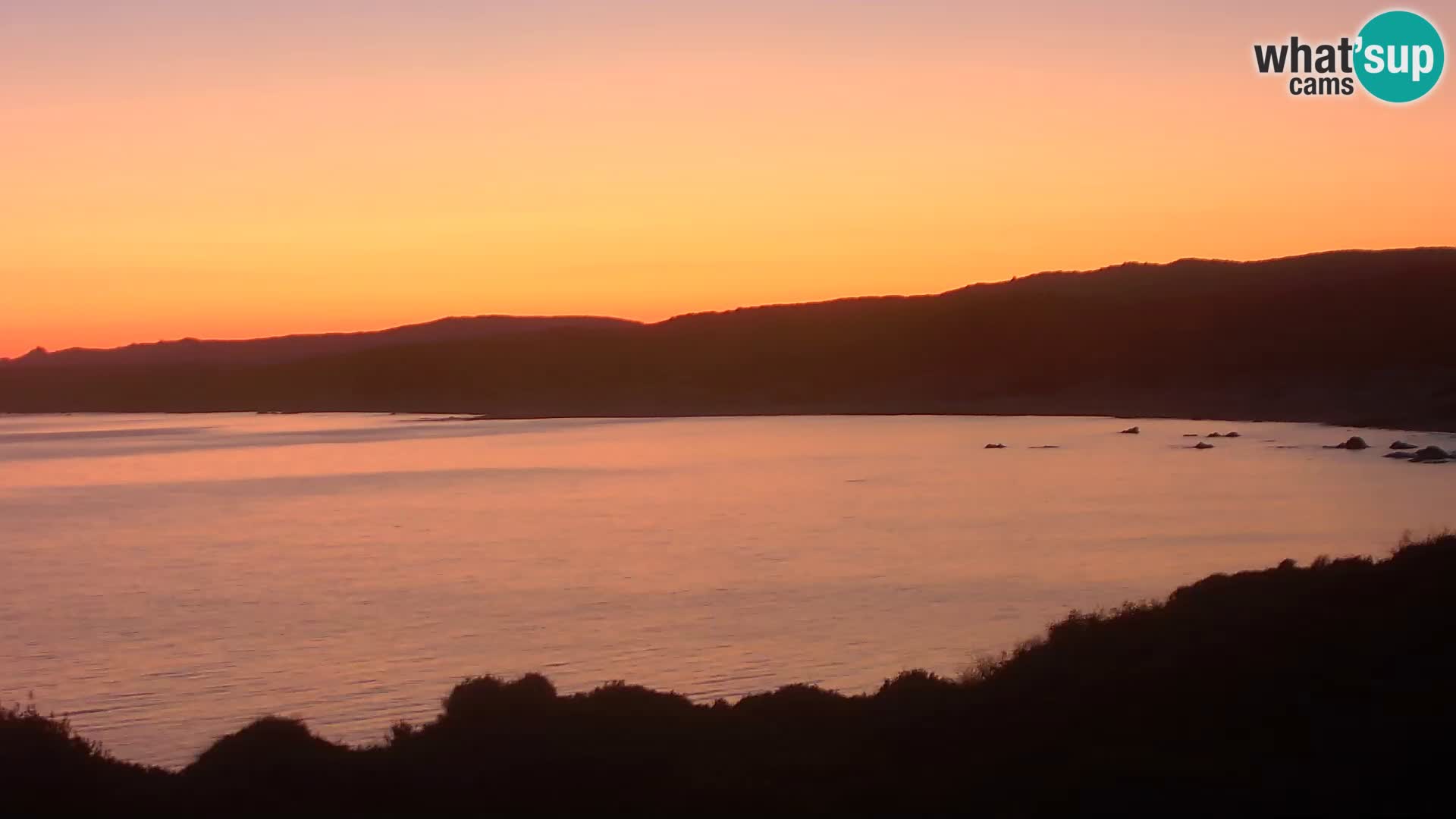 Plaža Naracu Nieddu spletna kamera – Aglientu – Sardinija