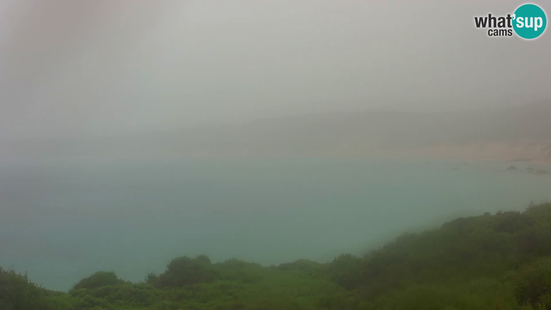Plaža Naracu Nieddu spletna kamera – Aglientu – Sardinija