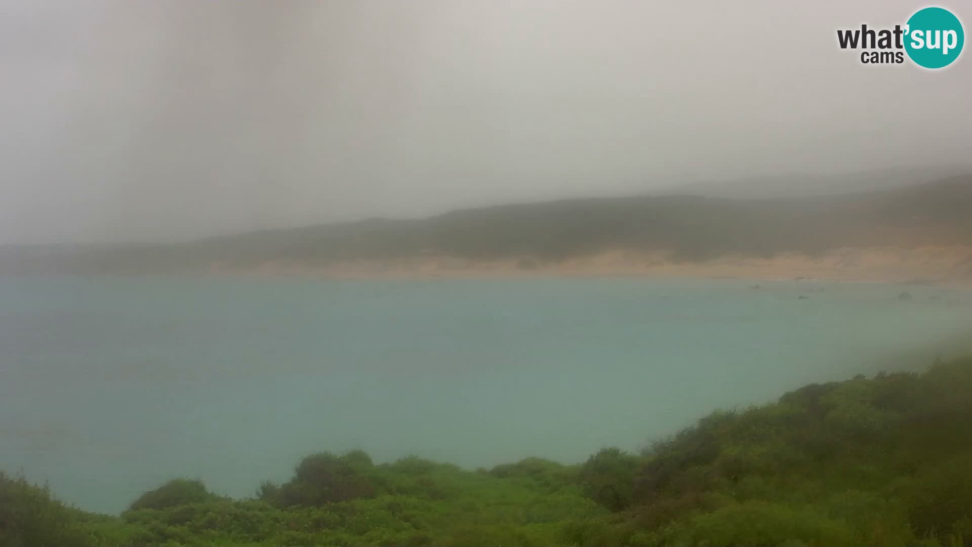 Plaža Naracu Nieddu spletna kamera – Aglientu – Sardinija