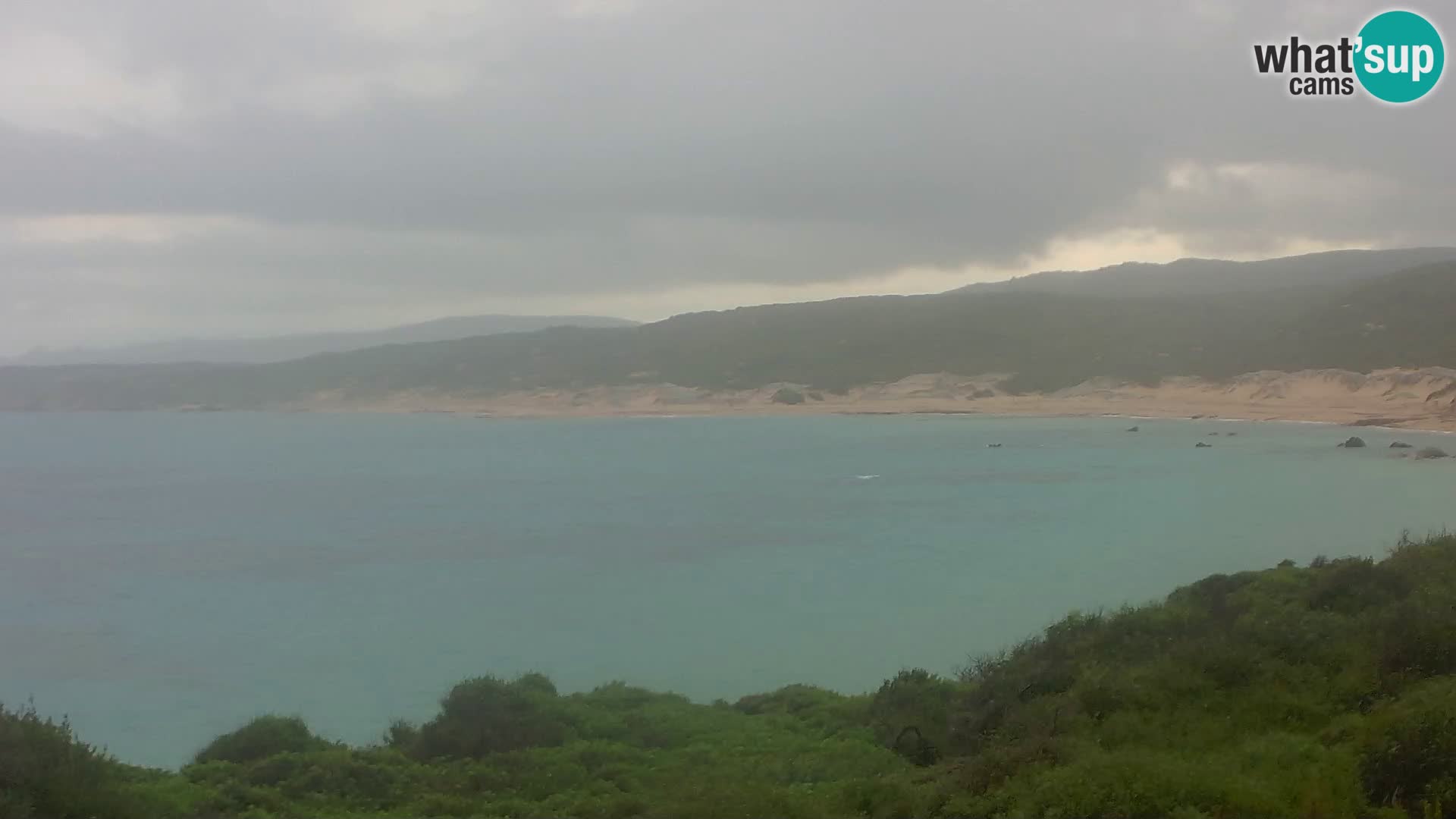 Plaža Naracu Nieddu web kamera – Aglientu – Sardinija
