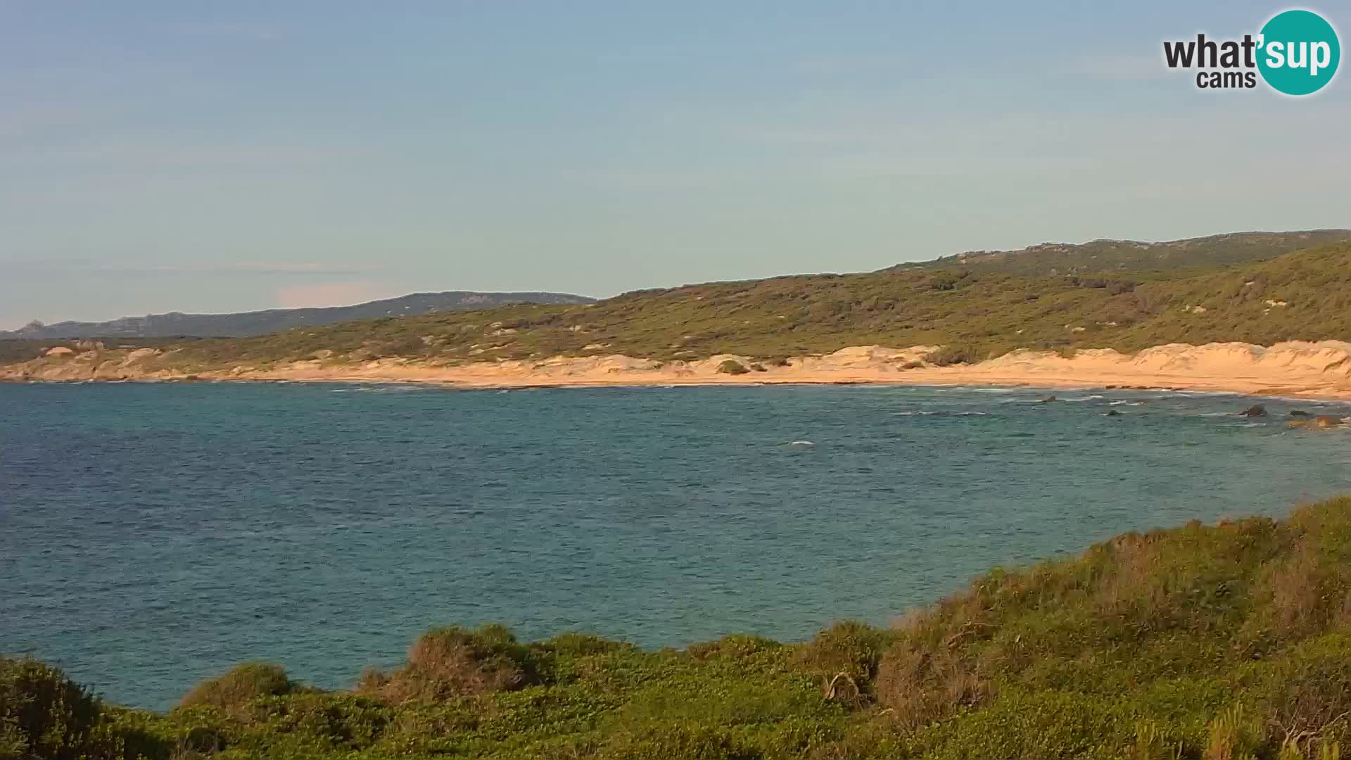 Plaža Naracu Nieddu web kamera – Aglientu – Sardinija