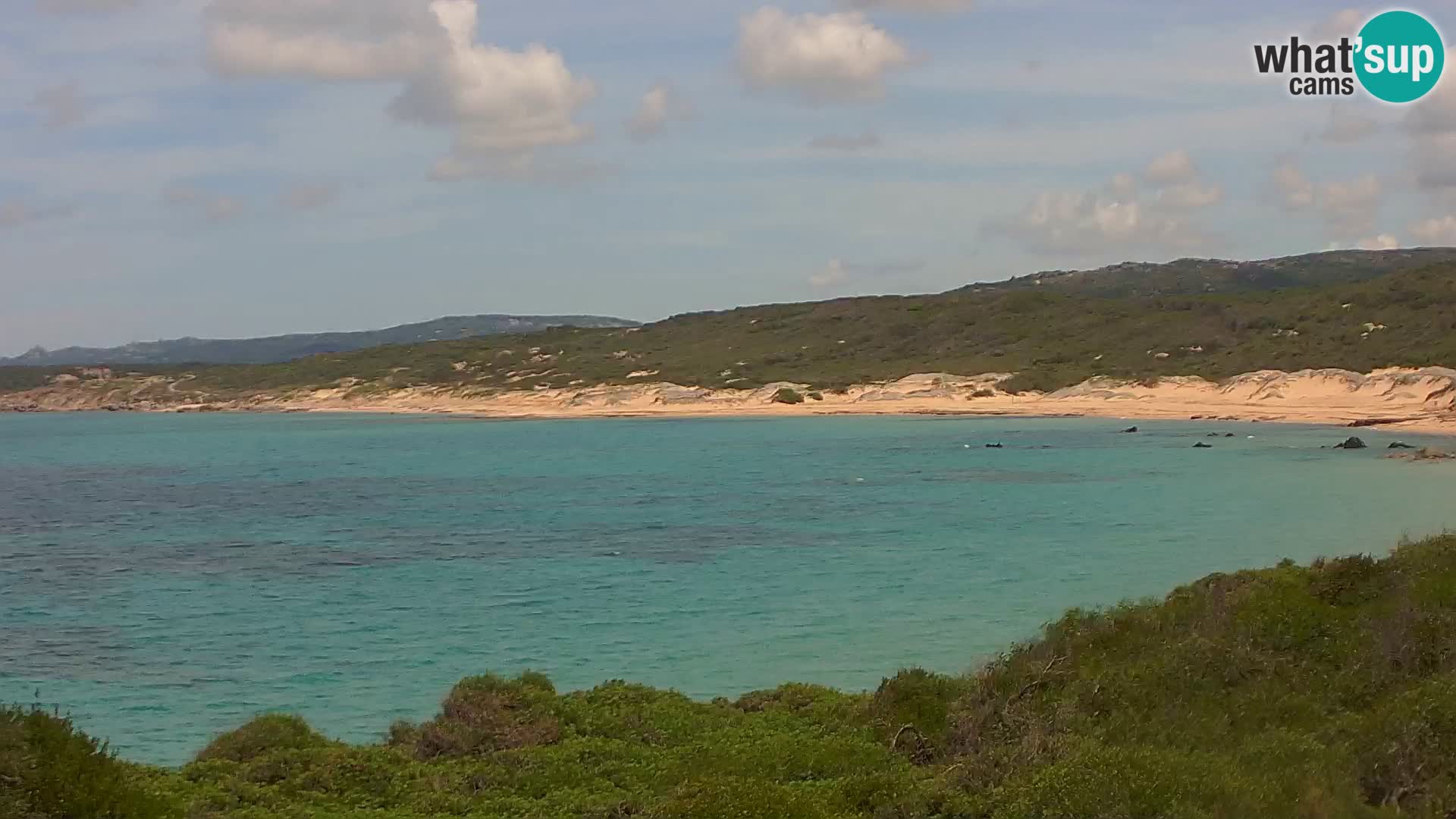 Plaža Naracu Nieddu web kamera – Aglientu – Sardinija