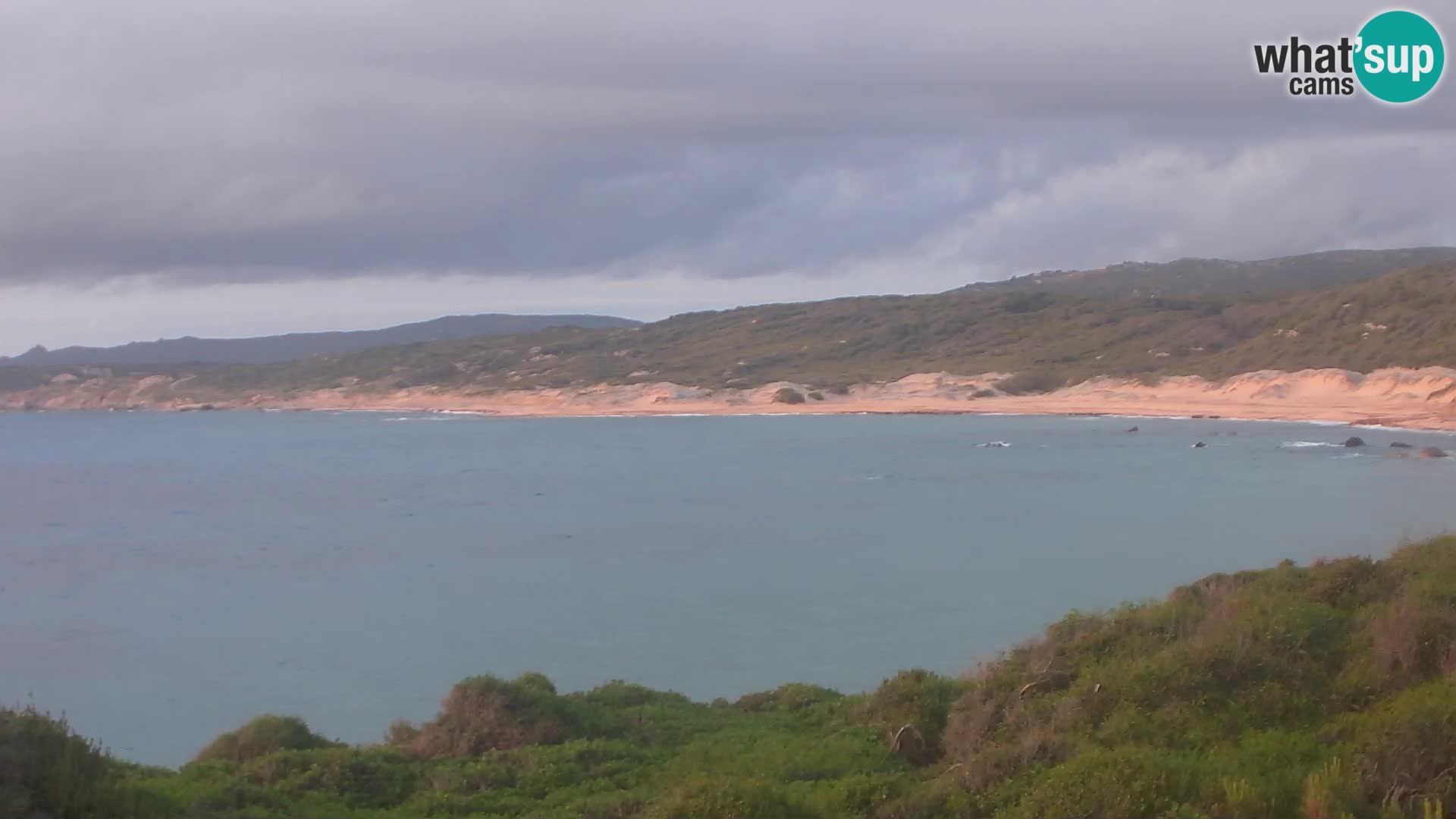 Plaža Naracu Nieddu spletna kamera – Aglientu – Sardinija