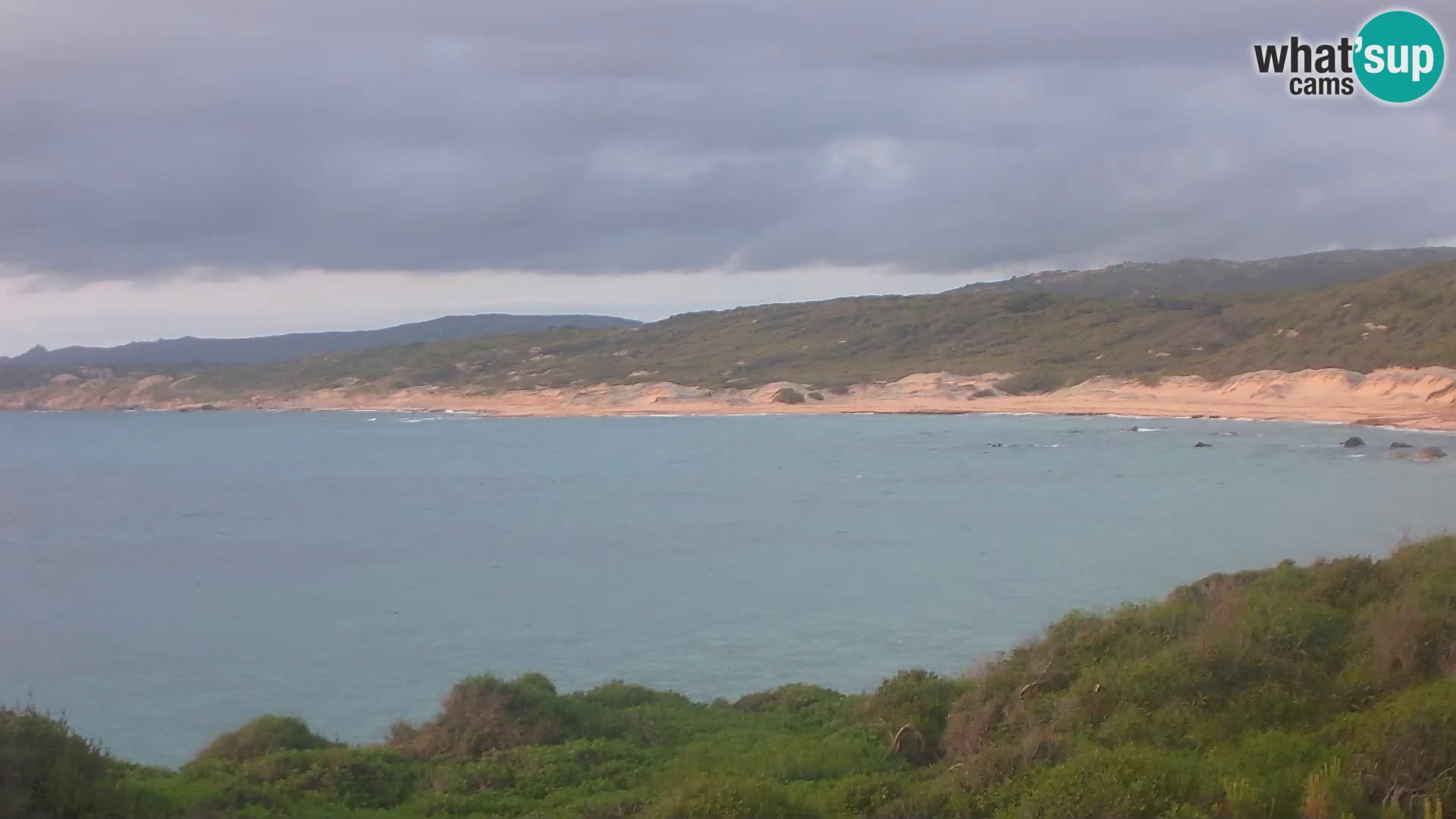 Plaža Naracu Nieddu web kamera – Aglientu – Sardinija