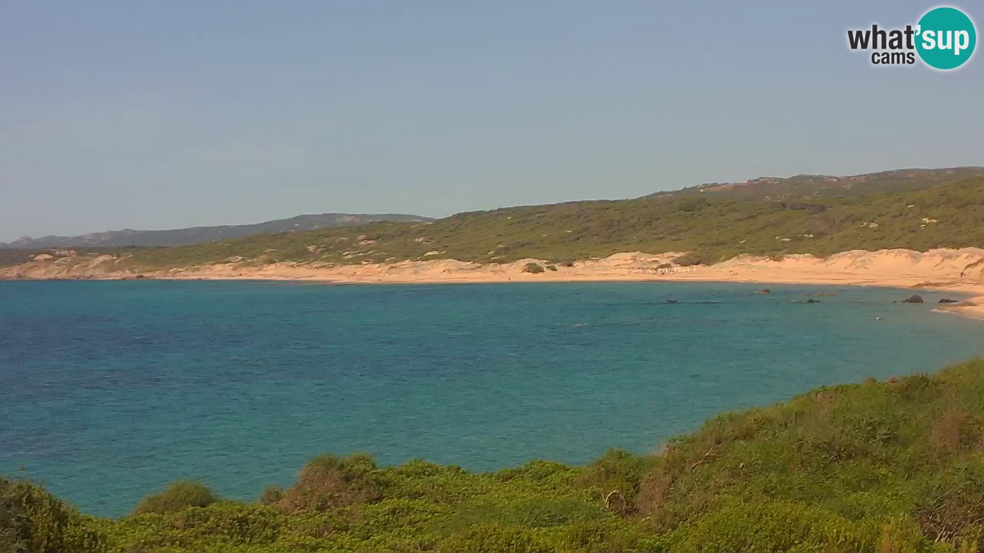 Plaža Naracu Nieddu web kamera – Aglientu – Sardinija