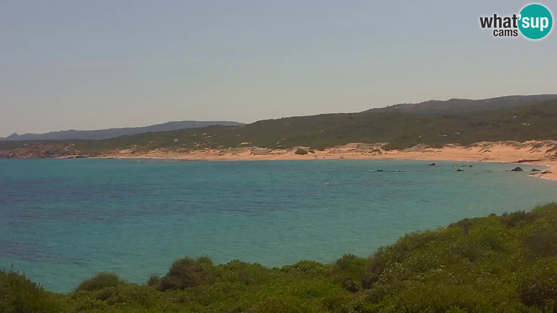 Plaža Naracu Nieddu web kamera – Aglientu – Sardinija