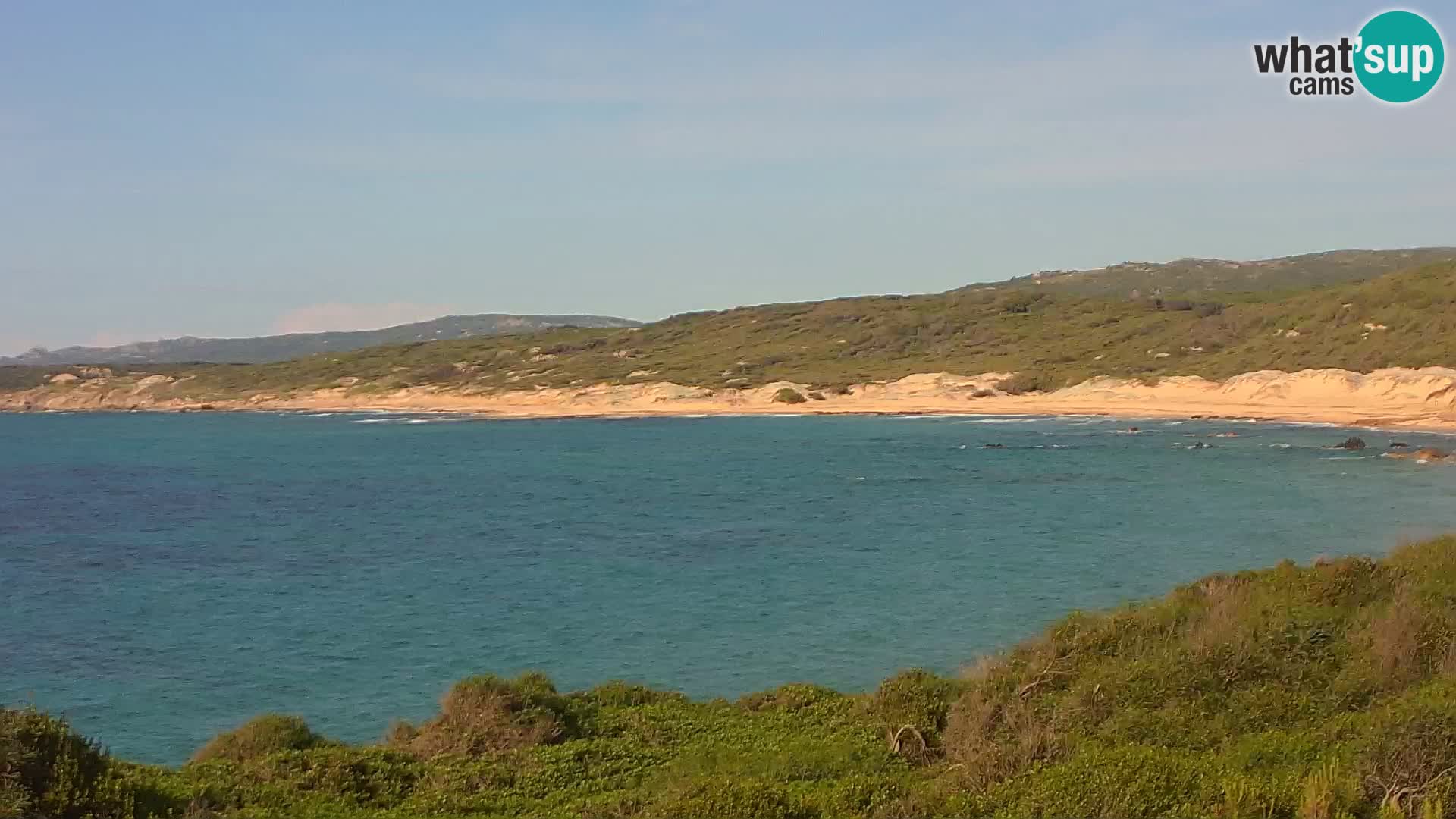 Plaža Naracu Nieddu web kamera – Aglientu – Sardinija