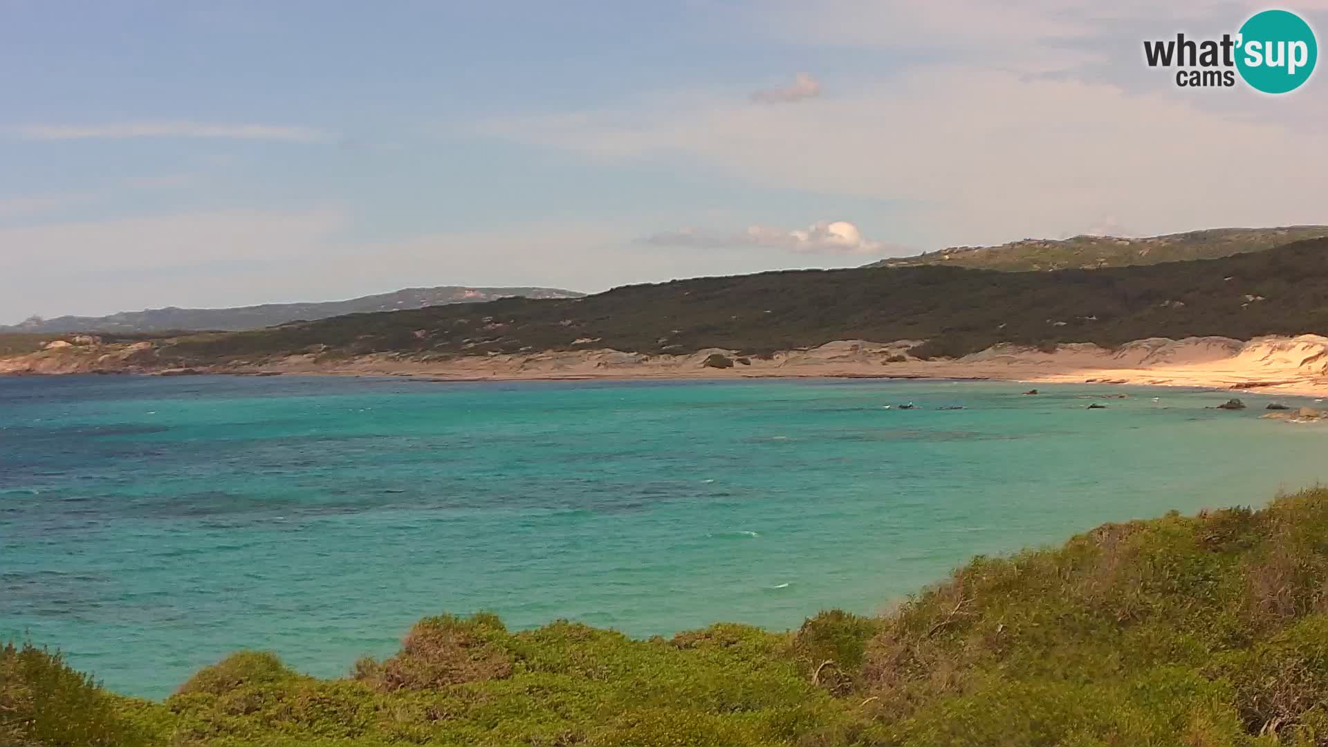 Plaža Naracu Nieddu web kamera – Aglientu – Sardinija