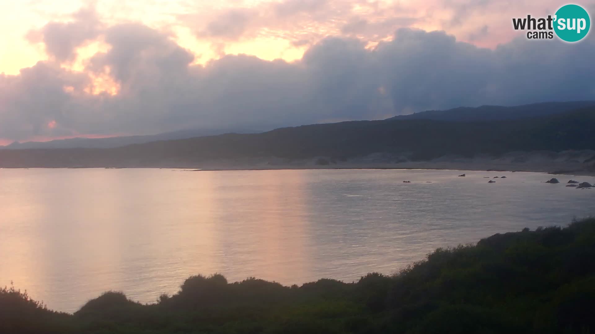 Plaža Naracu Nieddu web kamera – Aglientu – Sardinija