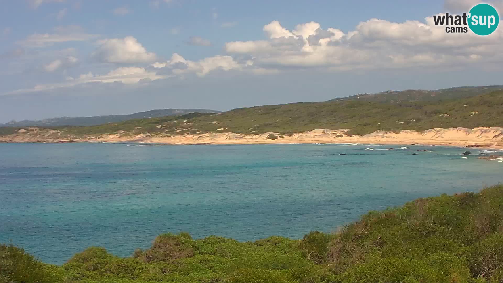 Plaža Naracu Nieddu web kamera – Aglientu – Sardinija