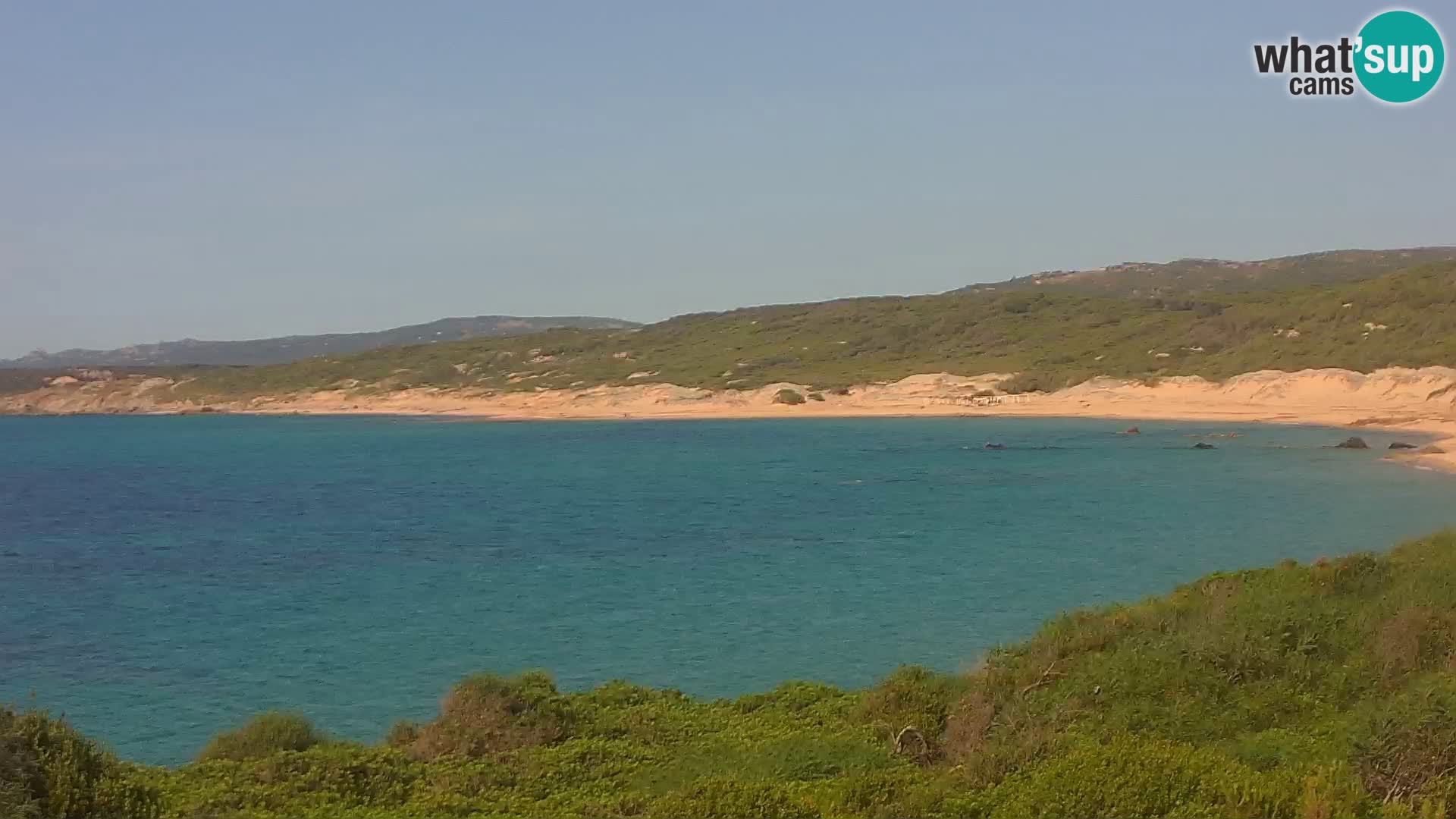 Plaža Naracu Nieddu web kamera – Aglientu – Sardinija
