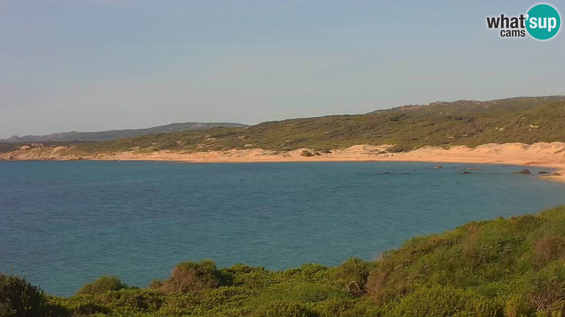 Plaža Naracu Nieddu spletna kamera – Aglientu – Sardinija