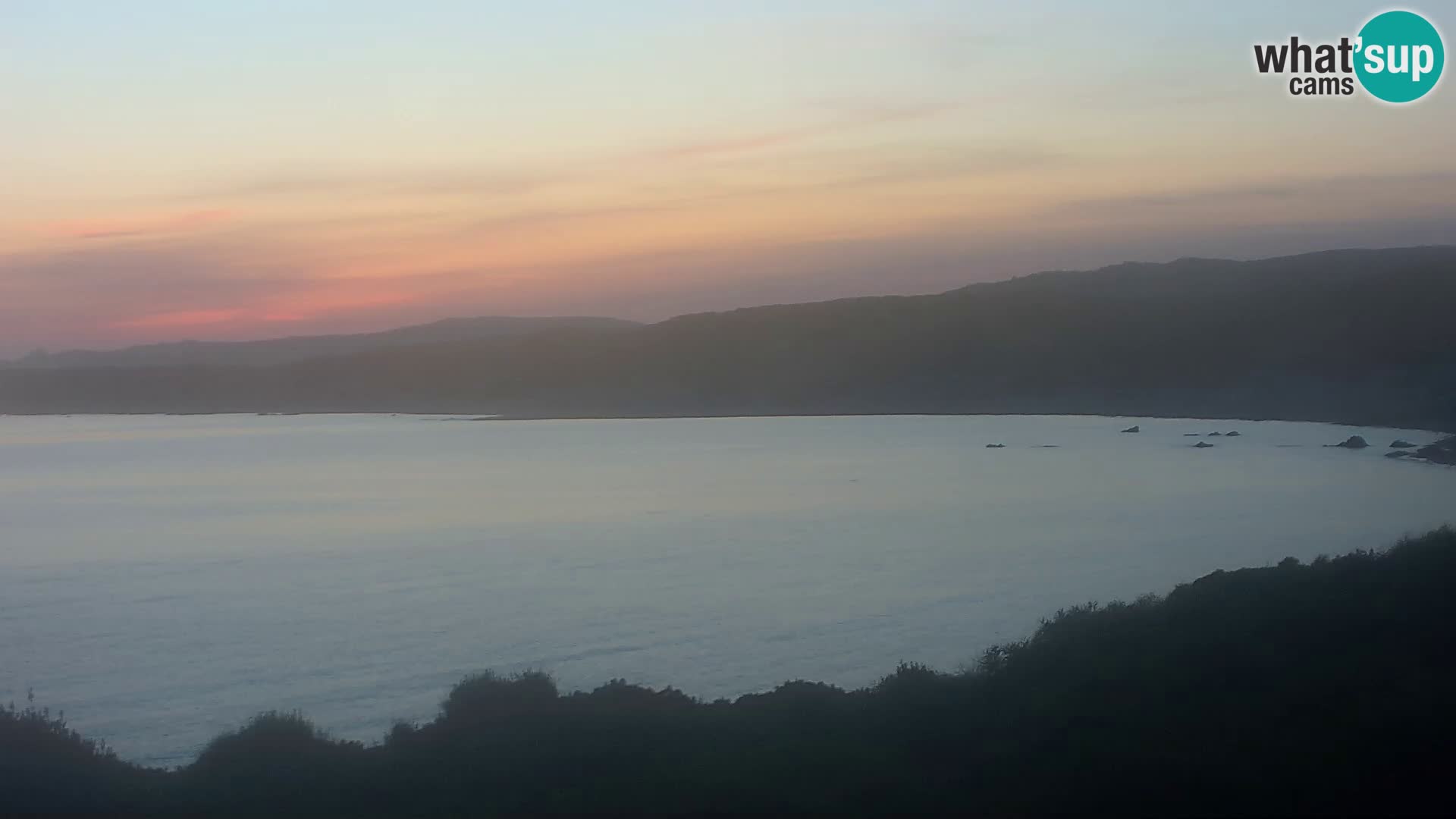 Plaža Naracu Nieddu spletna kamera – Aglientu – Sardinija