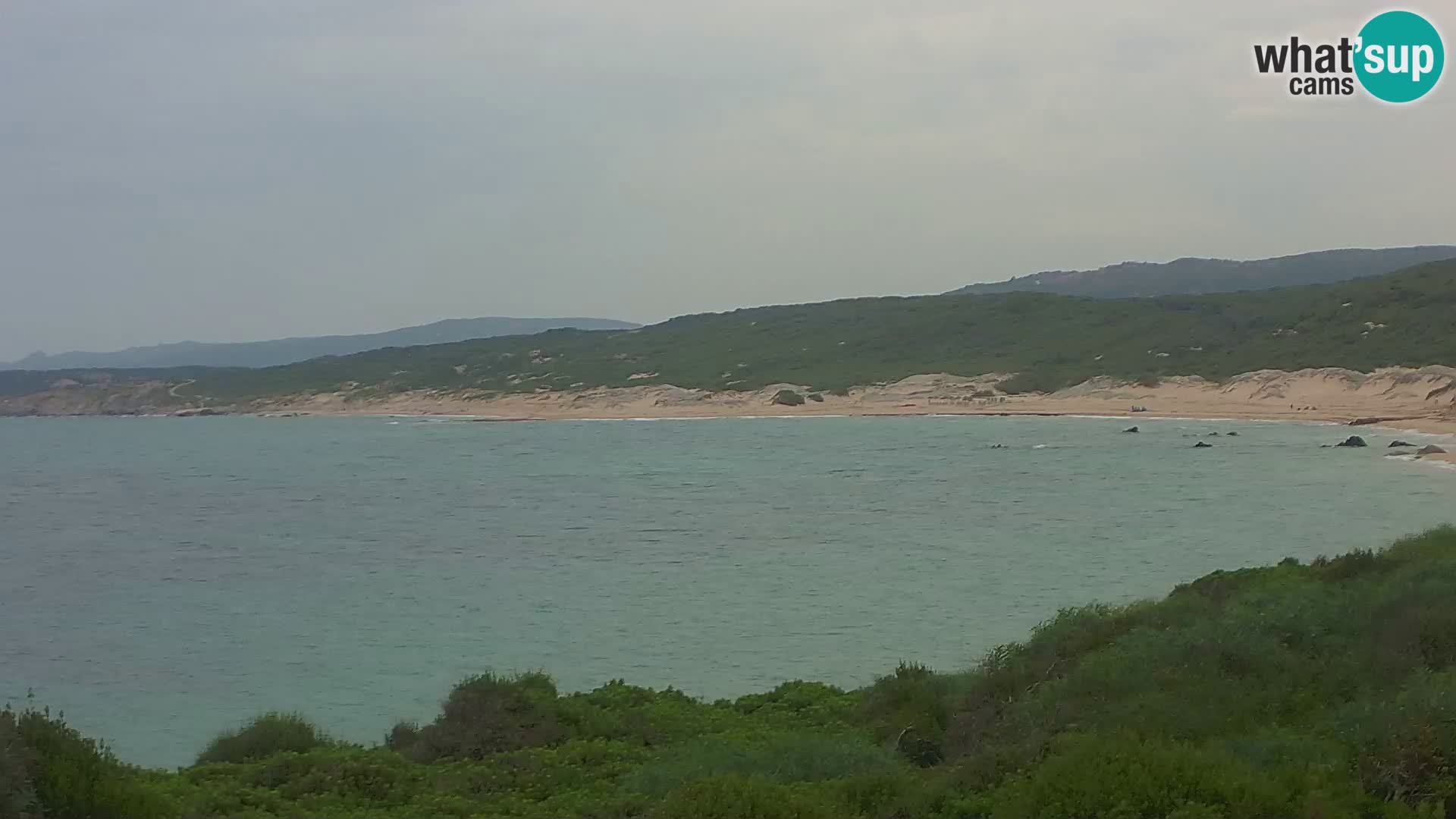 Plaža Naracu Nieddu spletna kamera – Aglientu – Sardinija