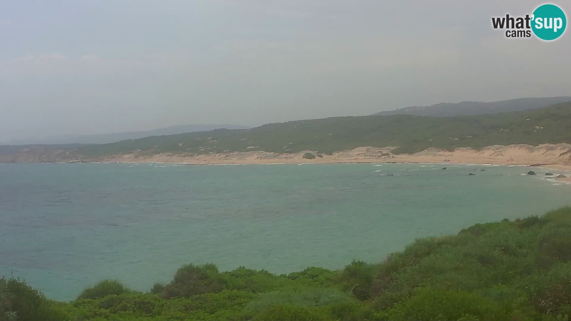 Plaža Naracu Nieddu web kamera – Aglientu – Sardinija