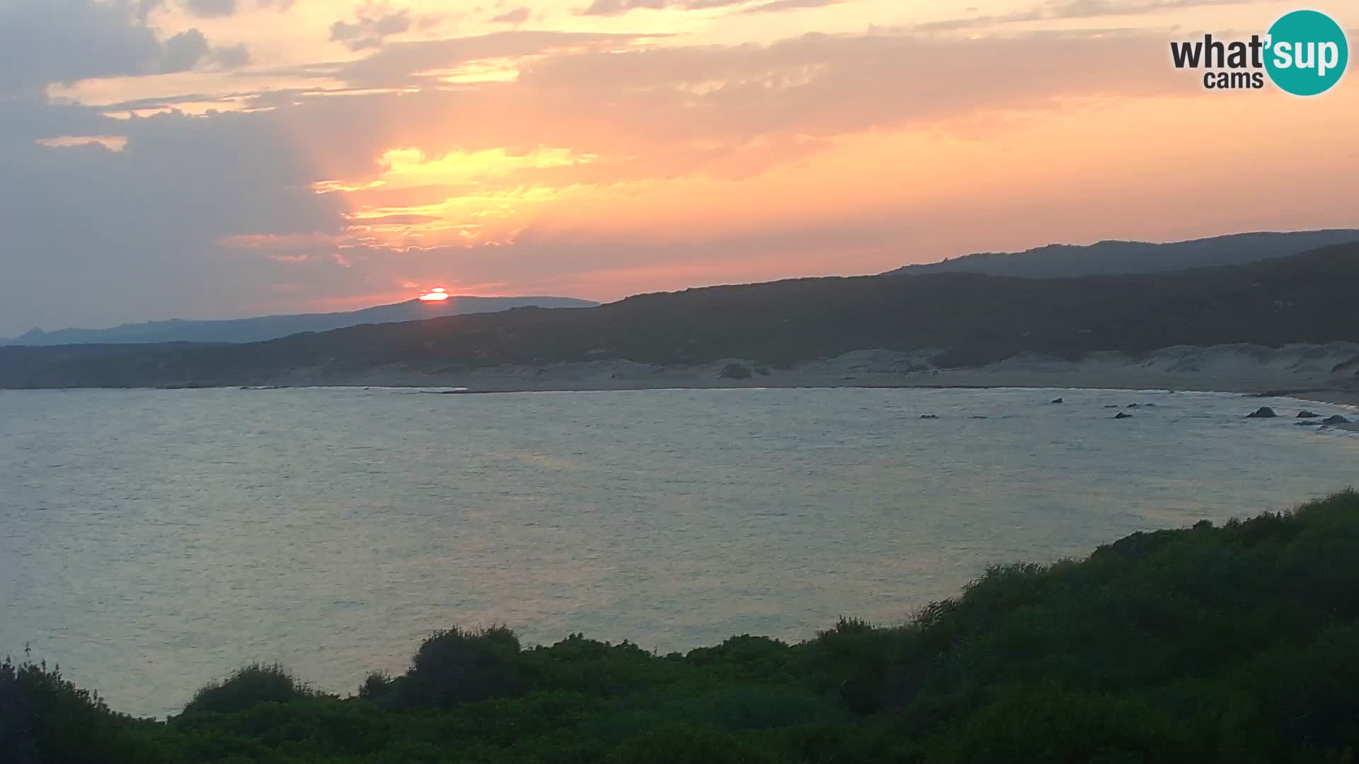 Plaža Naracu Nieddu web kamera – Aglientu – Sardinija