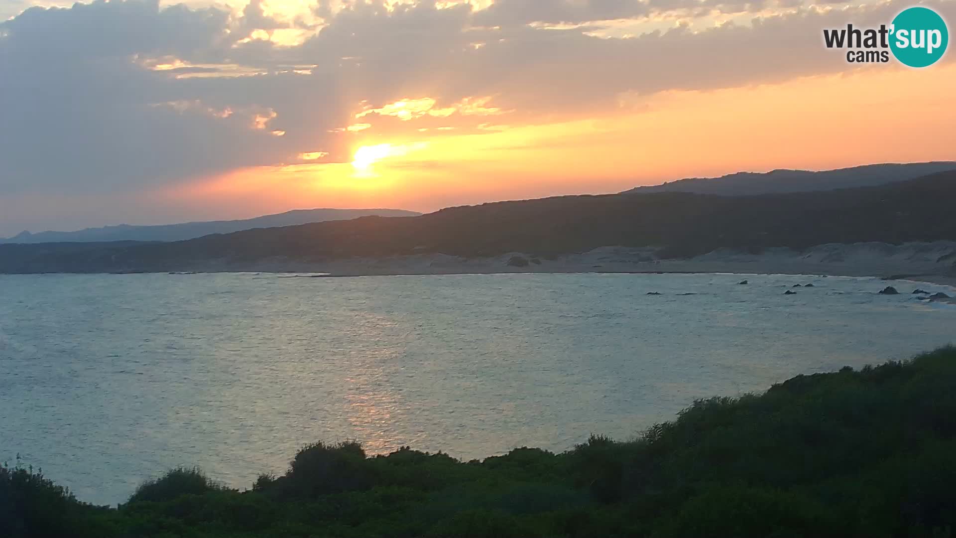 Plaža Naracu Nieddu web kamera – Aglientu – Sardinija