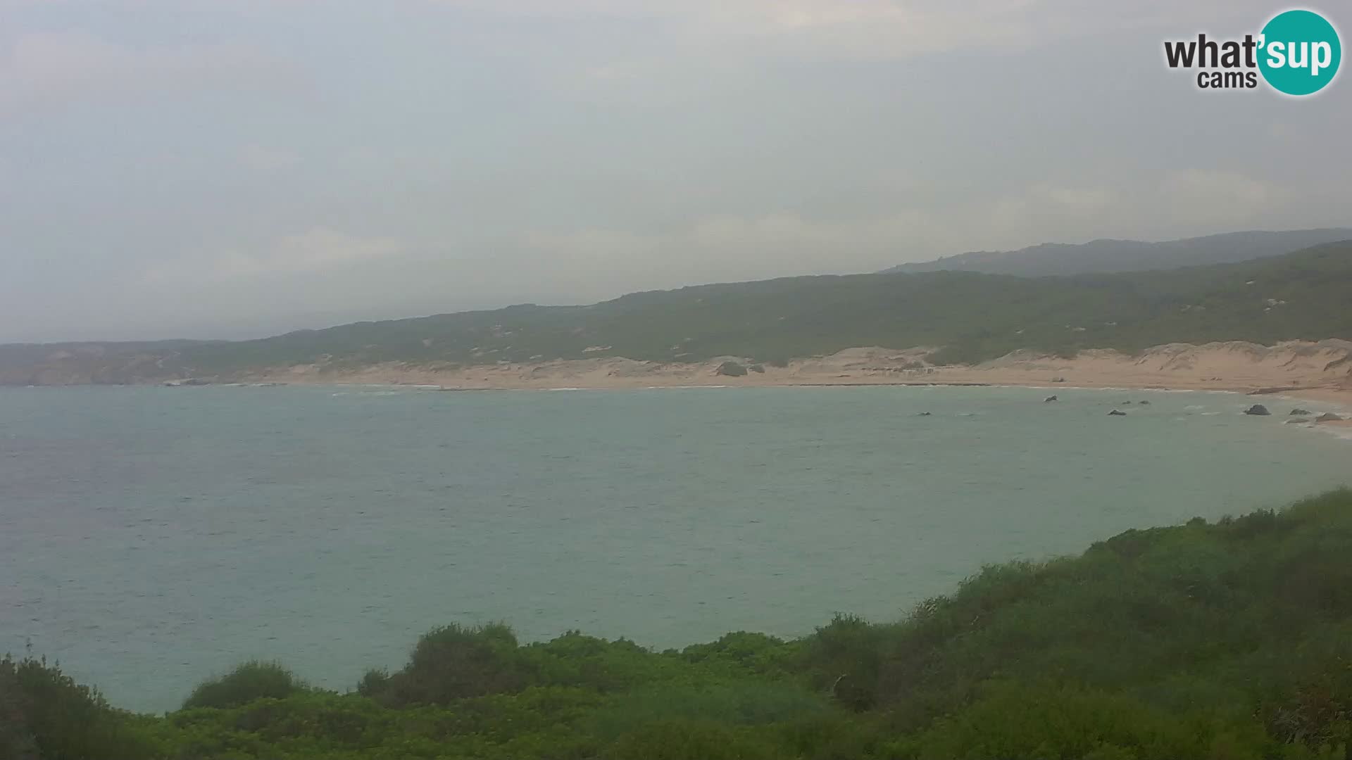 Plaža Naracu Nieddu web kamera – Aglientu – Sardinija