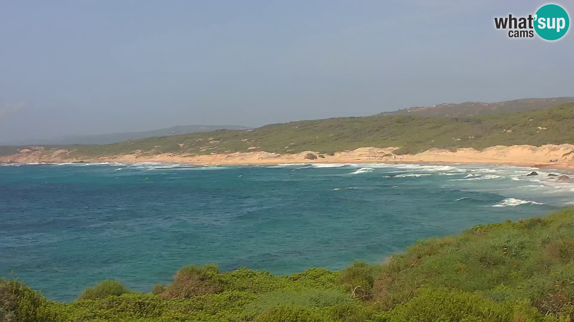Plaža Naracu Nieddu web kamera – Aglientu – Sardinija