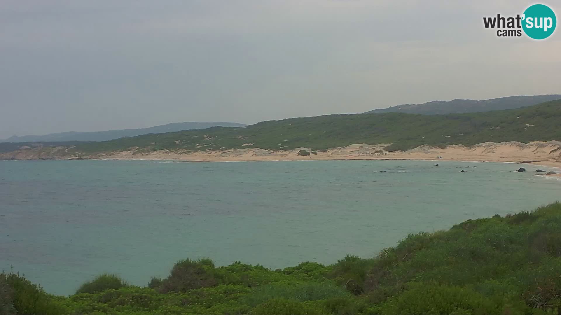 Plaža Naracu Nieddu spletna kamera – Aglientu – Sardinija
