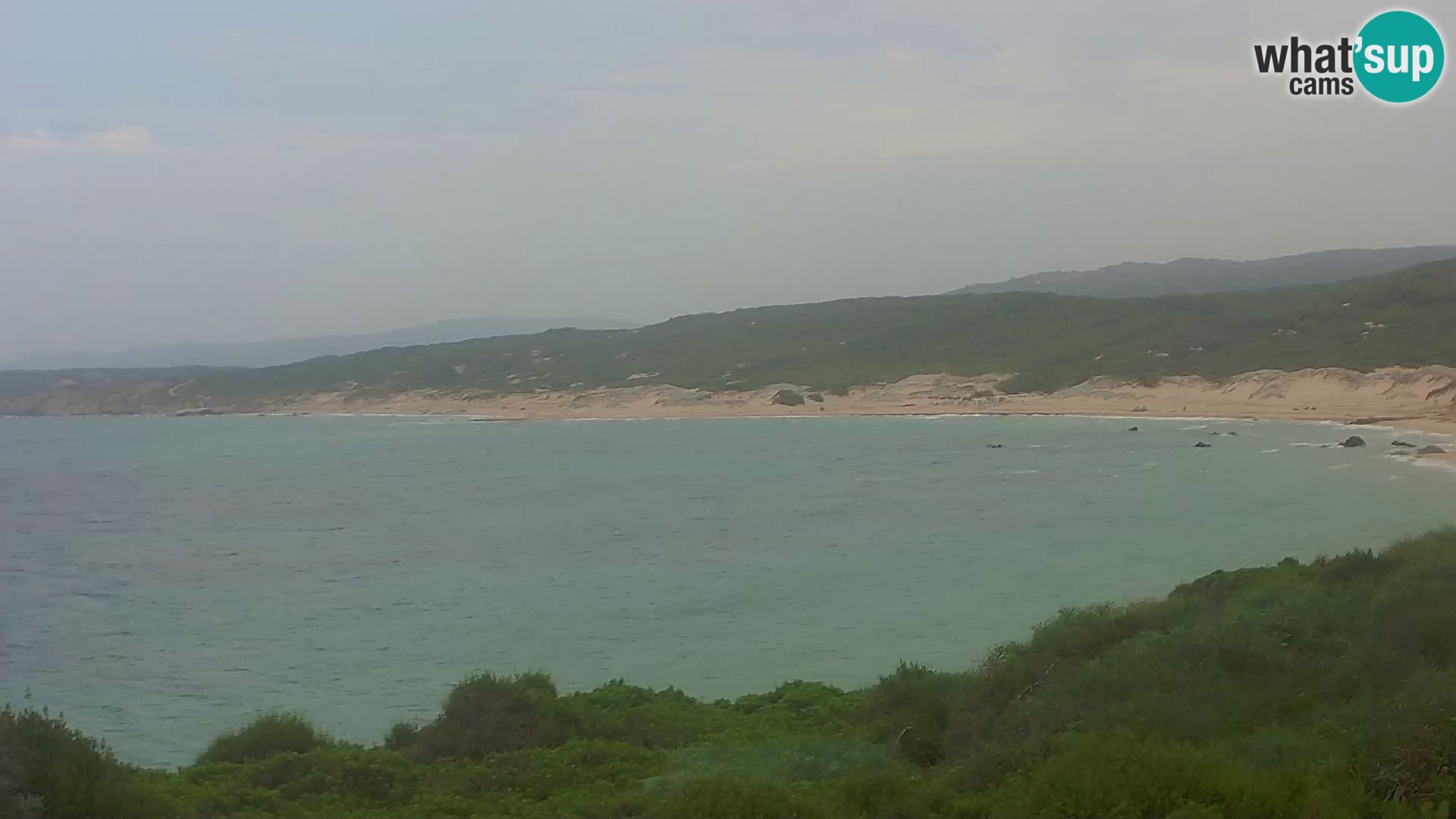 Plaža Naracu Nieddu spletna kamera – Aglientu – Sardinija