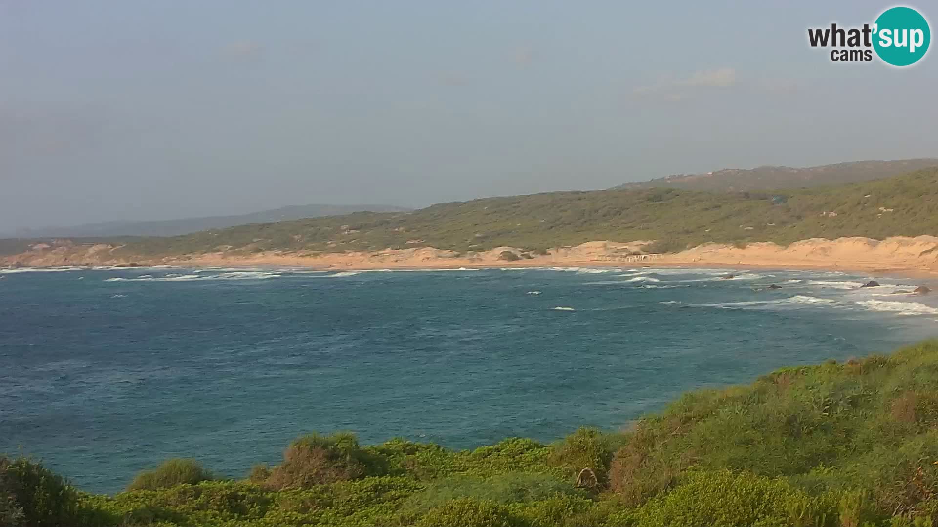 Plaža Naracu Nieddu spletna kamera – Aglientu – Sardinija