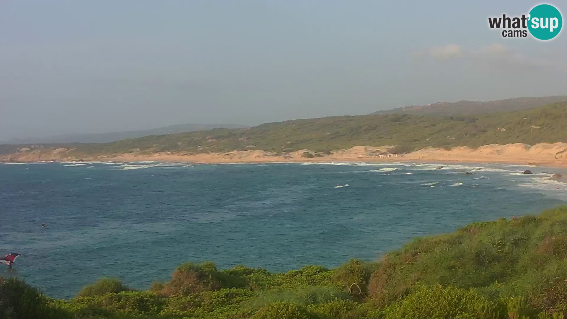 Plaža Naracu Nieddu spletna kamera – Aglientu – Sardinija