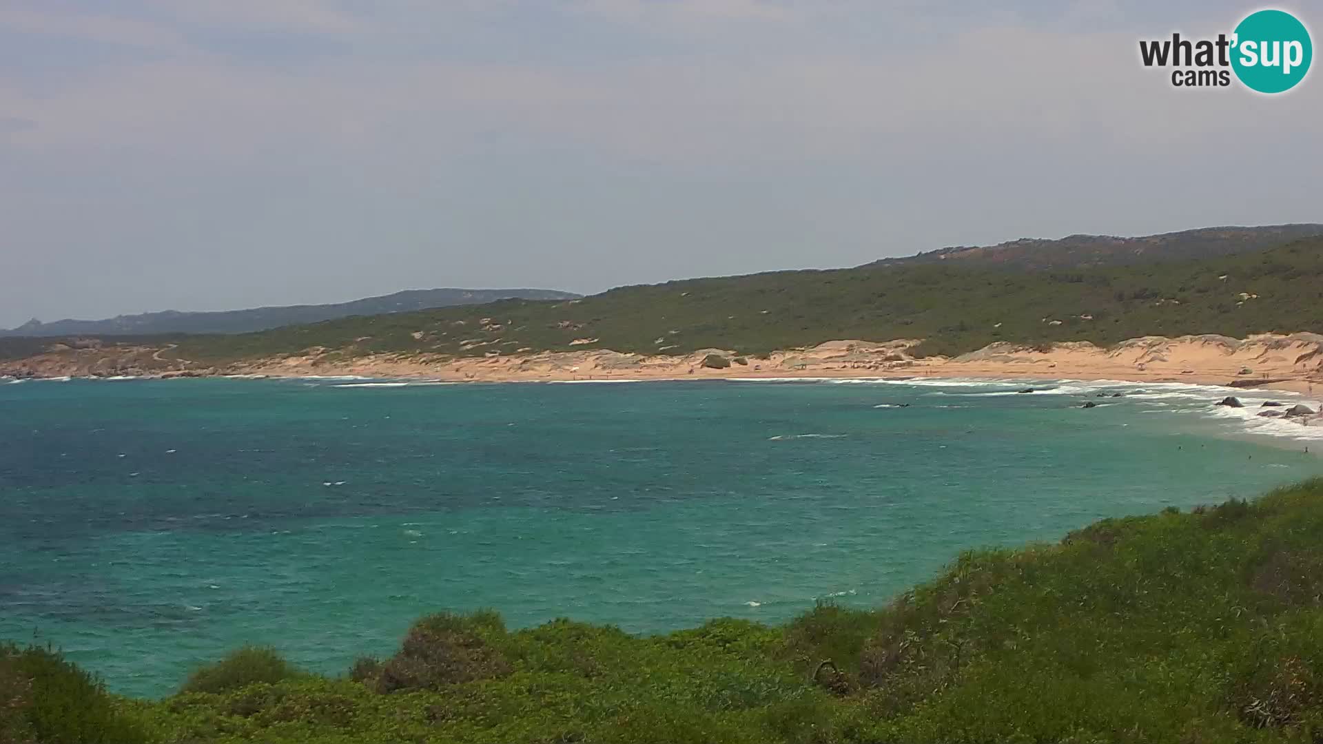 Plaža Naracu Nieddu web kamera – Aglientu – Sardinija