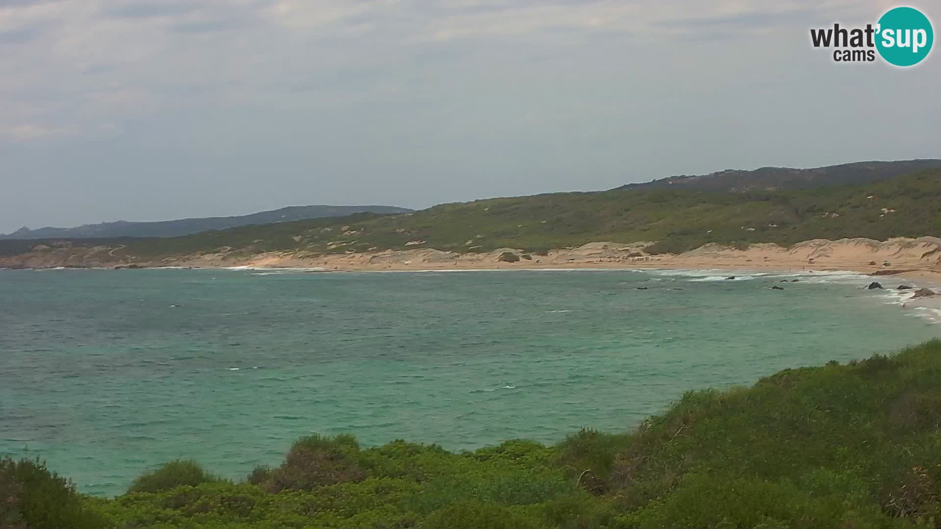 Plaža Naracu Nieddu spletna kamera – Aglientu – Sardinija