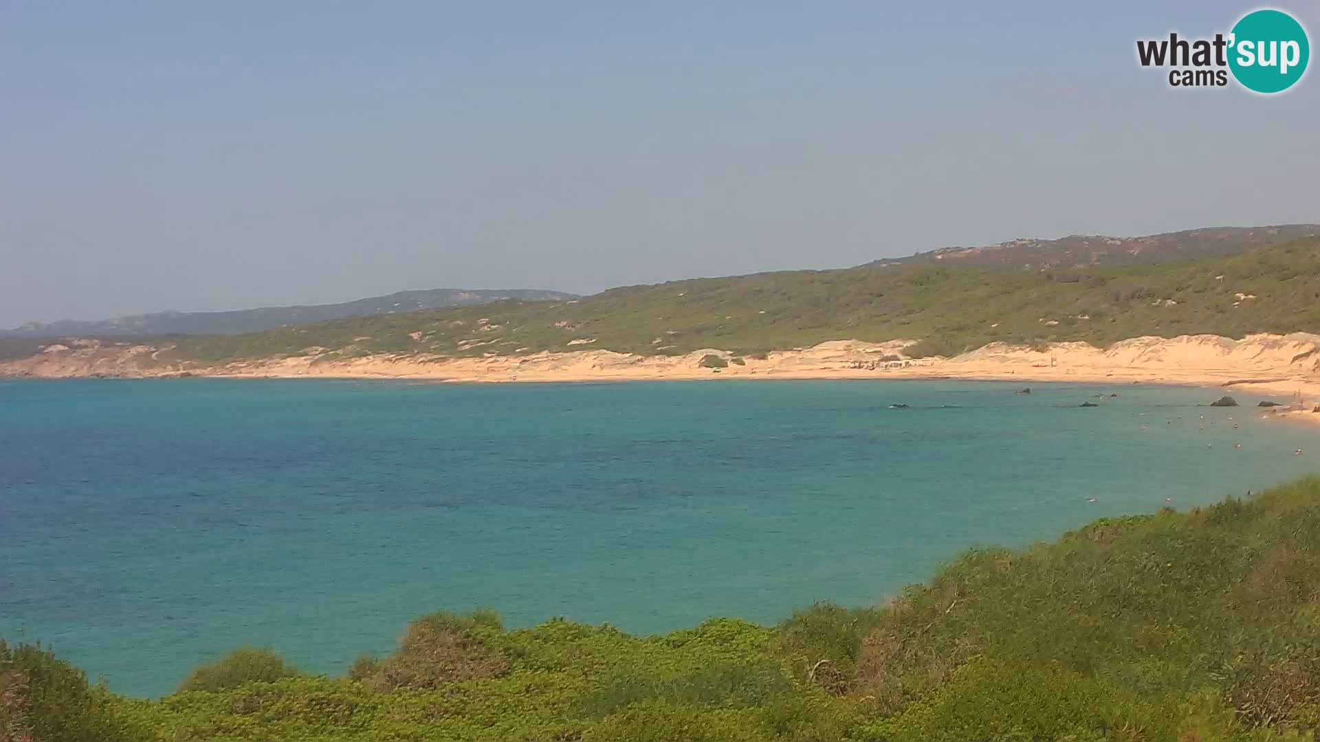 Plaža Naracu Nieddu web kamera – Aglientu – Sardinija