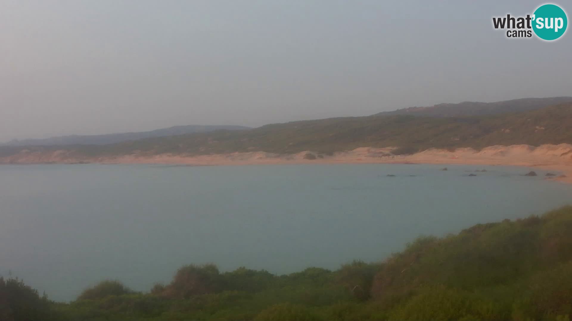 Plaža Naracu Nieddu web kamera – Aglientu – Sardinija