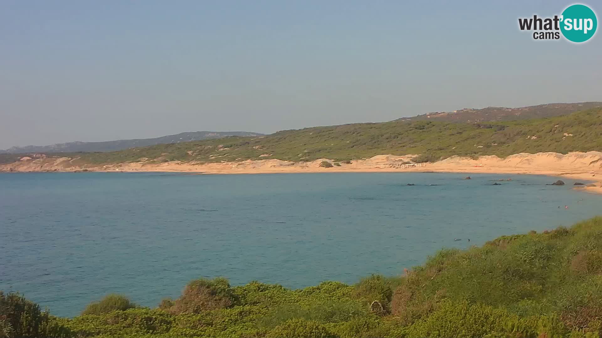 Plaža Naracu Nieddu web kamera – Aglientu – Sardinija