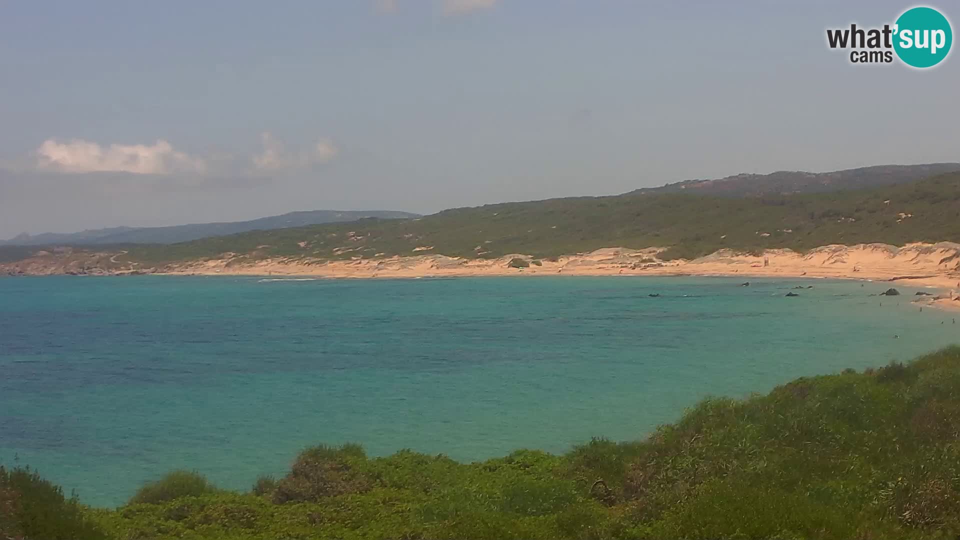 Plaža Naracu Nieddu web kamera – Aglientu – Sardinija