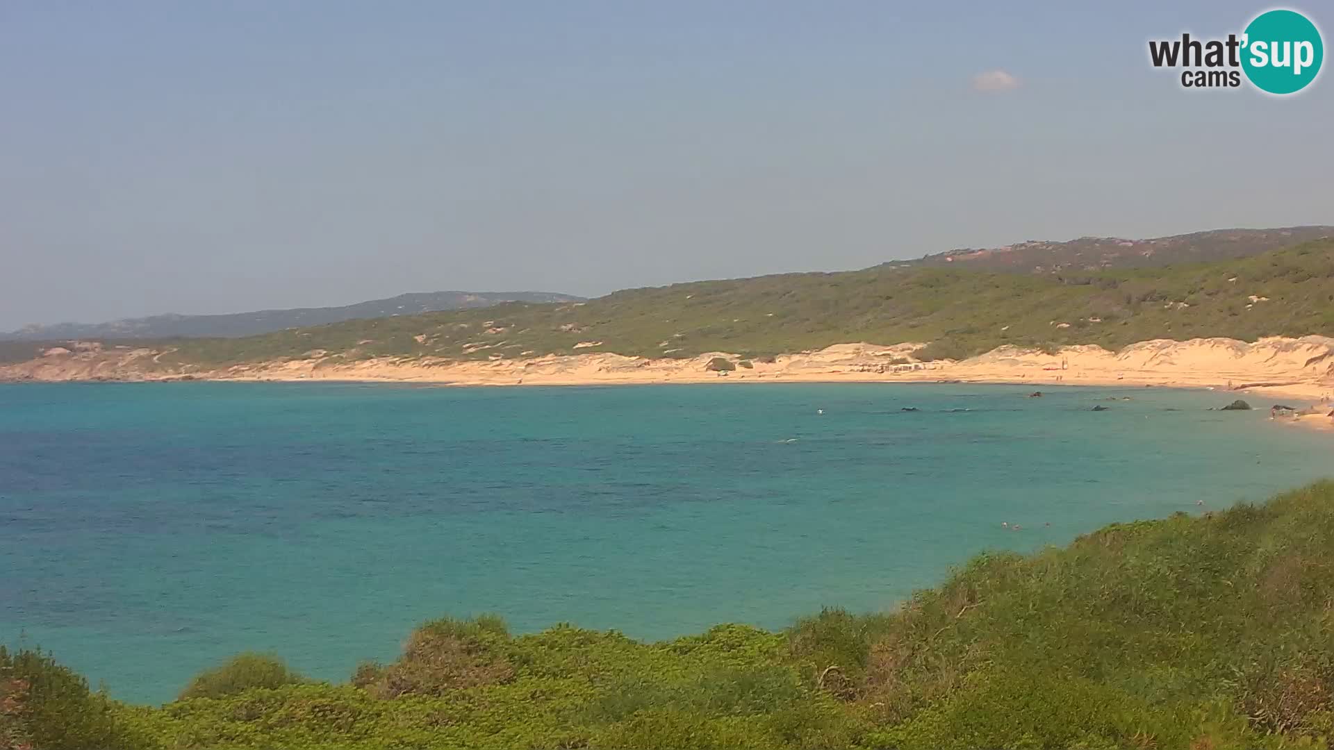 Plaža Naracu Nieddu spletna kamera – Aglientu – Sardinija