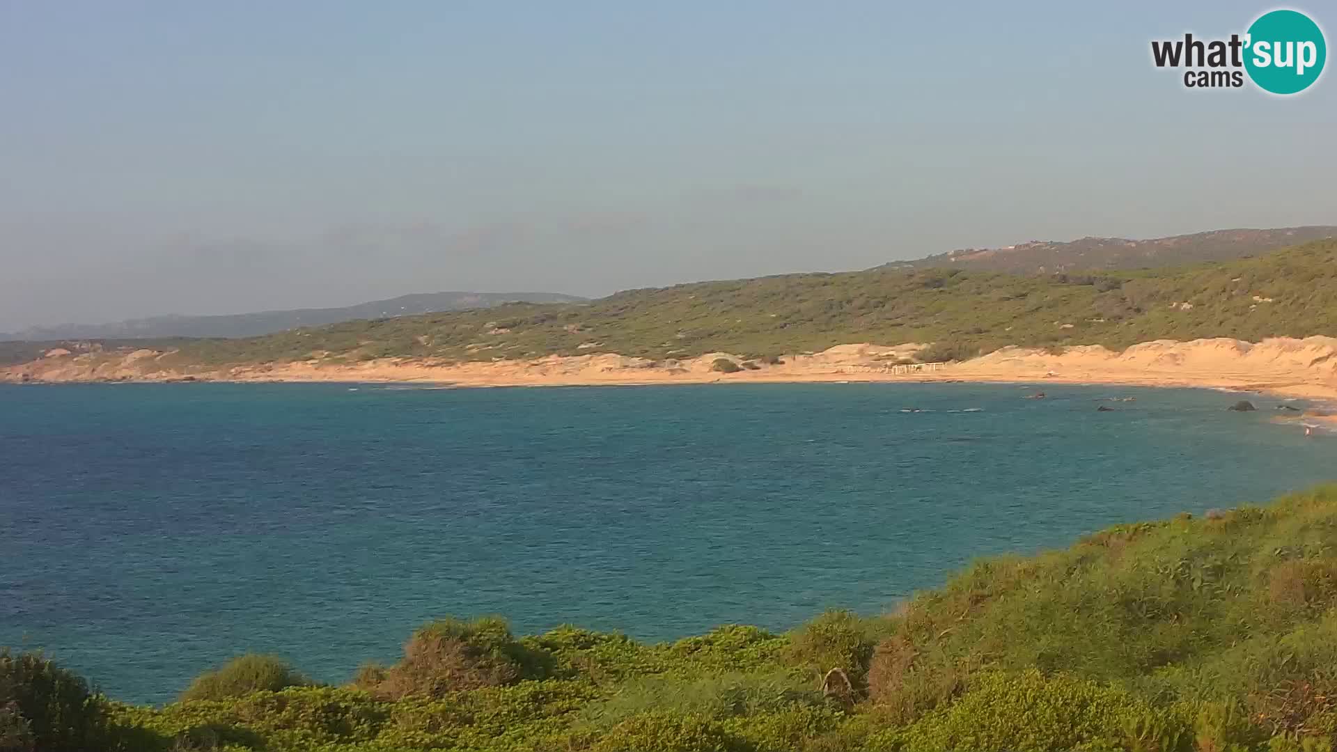 Plaža Naracu Nieddu web kamera – Aglientu – Sardinija