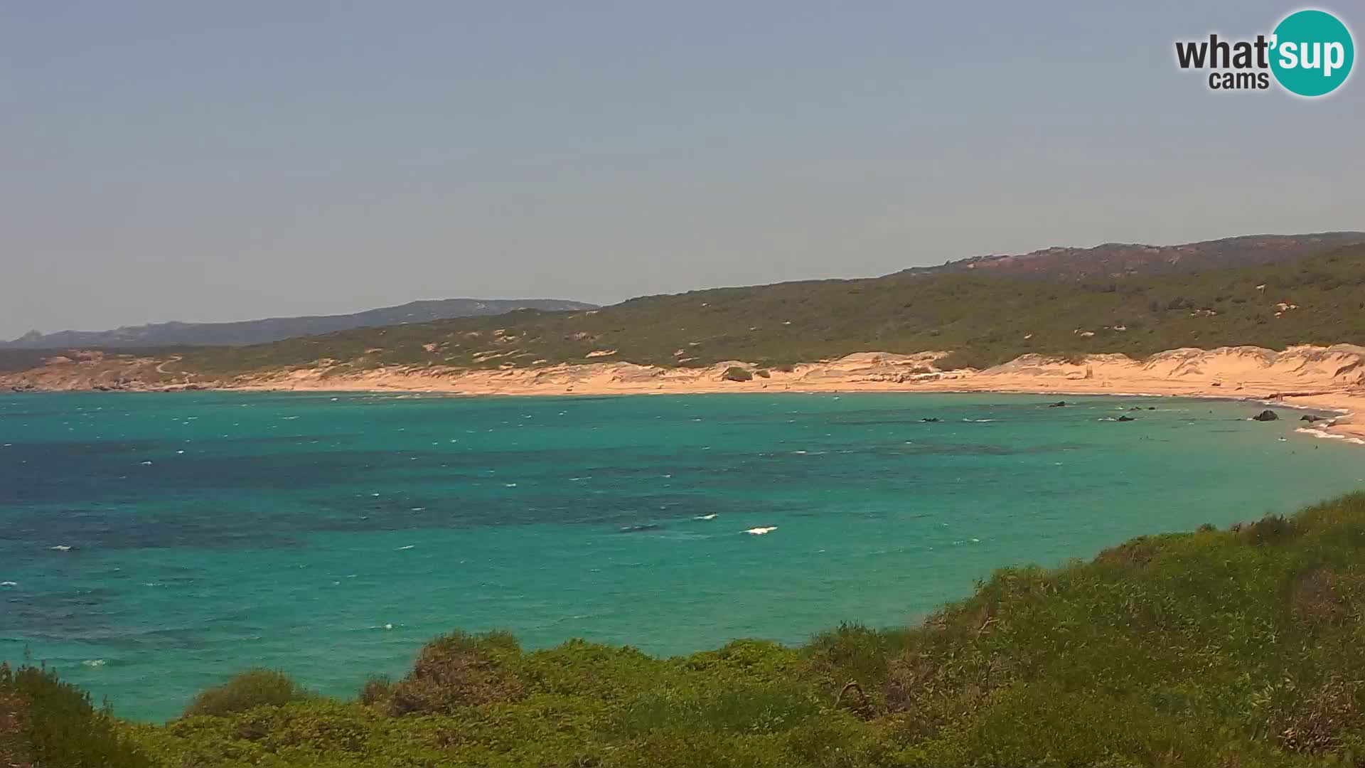 Plaža Naracu Nieddu web kamera – Aglientu – Sardinija