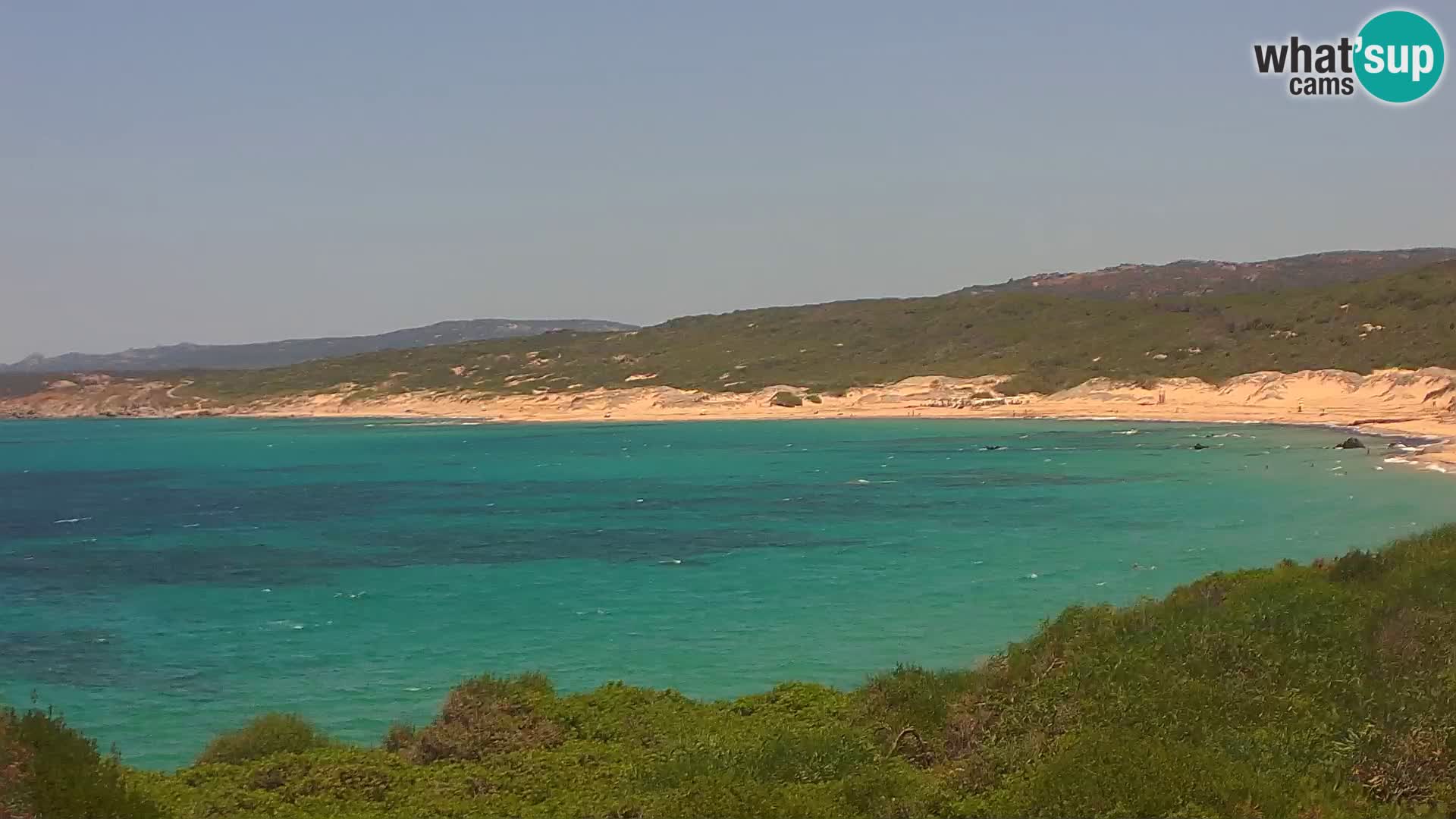 Plaža Naracu Nieddu web kamera – Aglientu – Sardinija