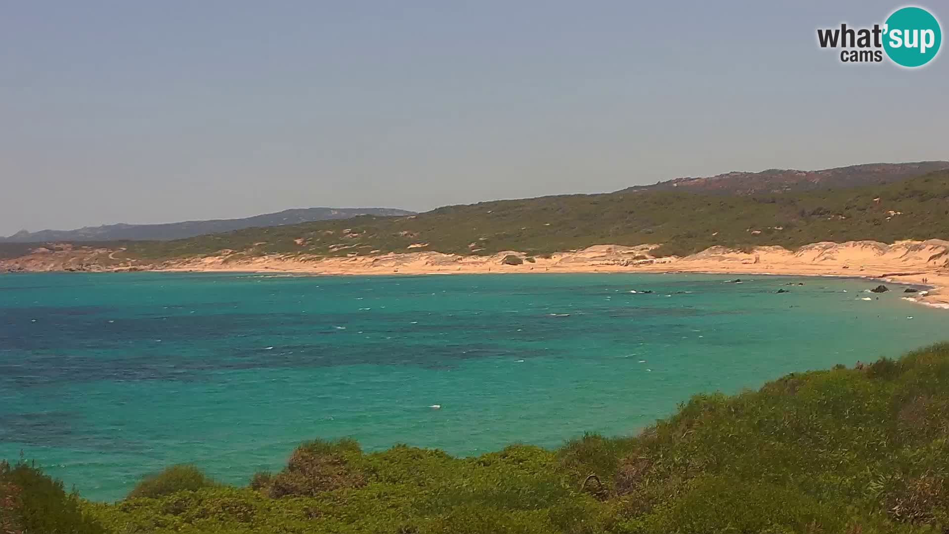 Plaža Naracu Nieddu web kamera – Aglientu – Sardinija