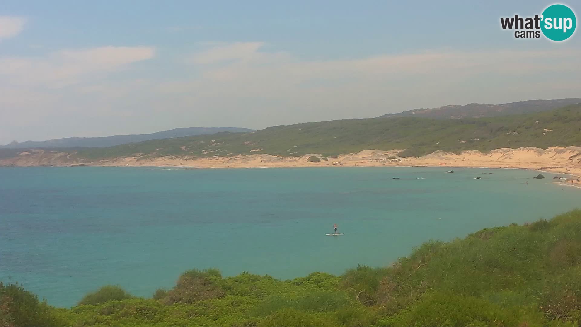 Plaža Naracu Nieddu web kamera – Aglientu – Sardinija