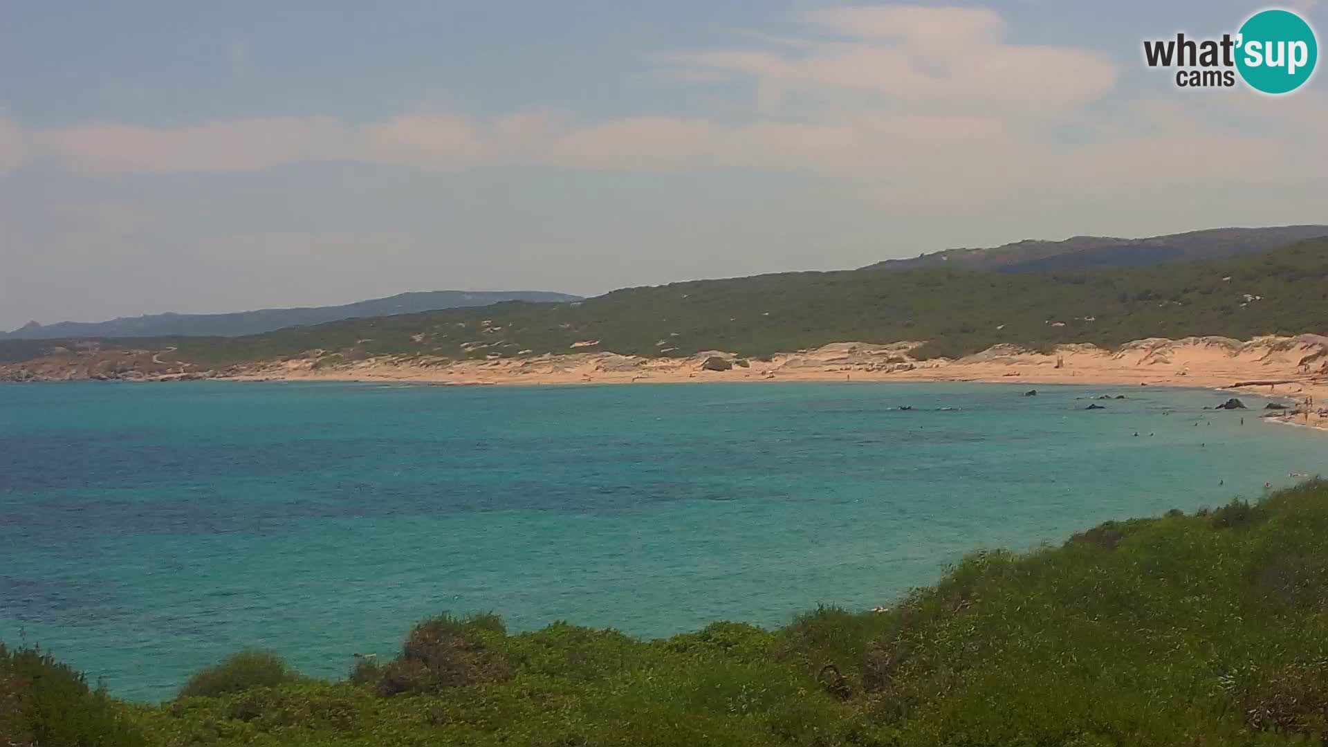 Plaža Naracu Nieddu web kamera – Aglientu – Sardinija