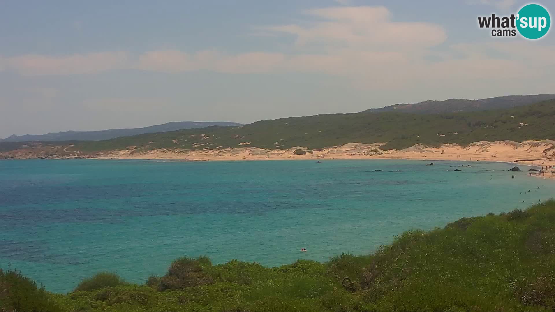 Plaža Naracu Nieddu web kamera – Aglientu – Sardinija