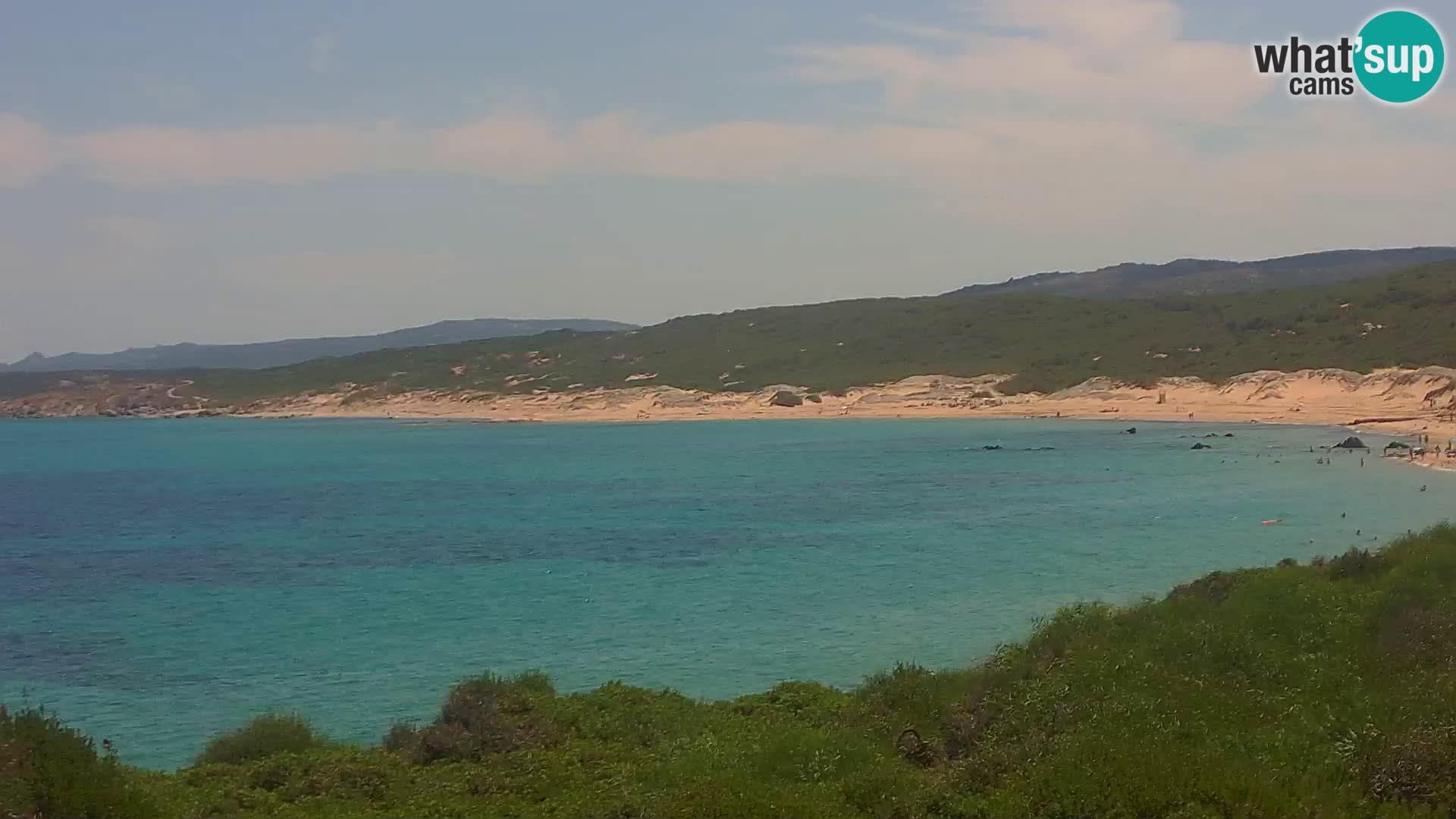 Plaža Naracu Nieddu web kamera – Aglientu – Sardinija