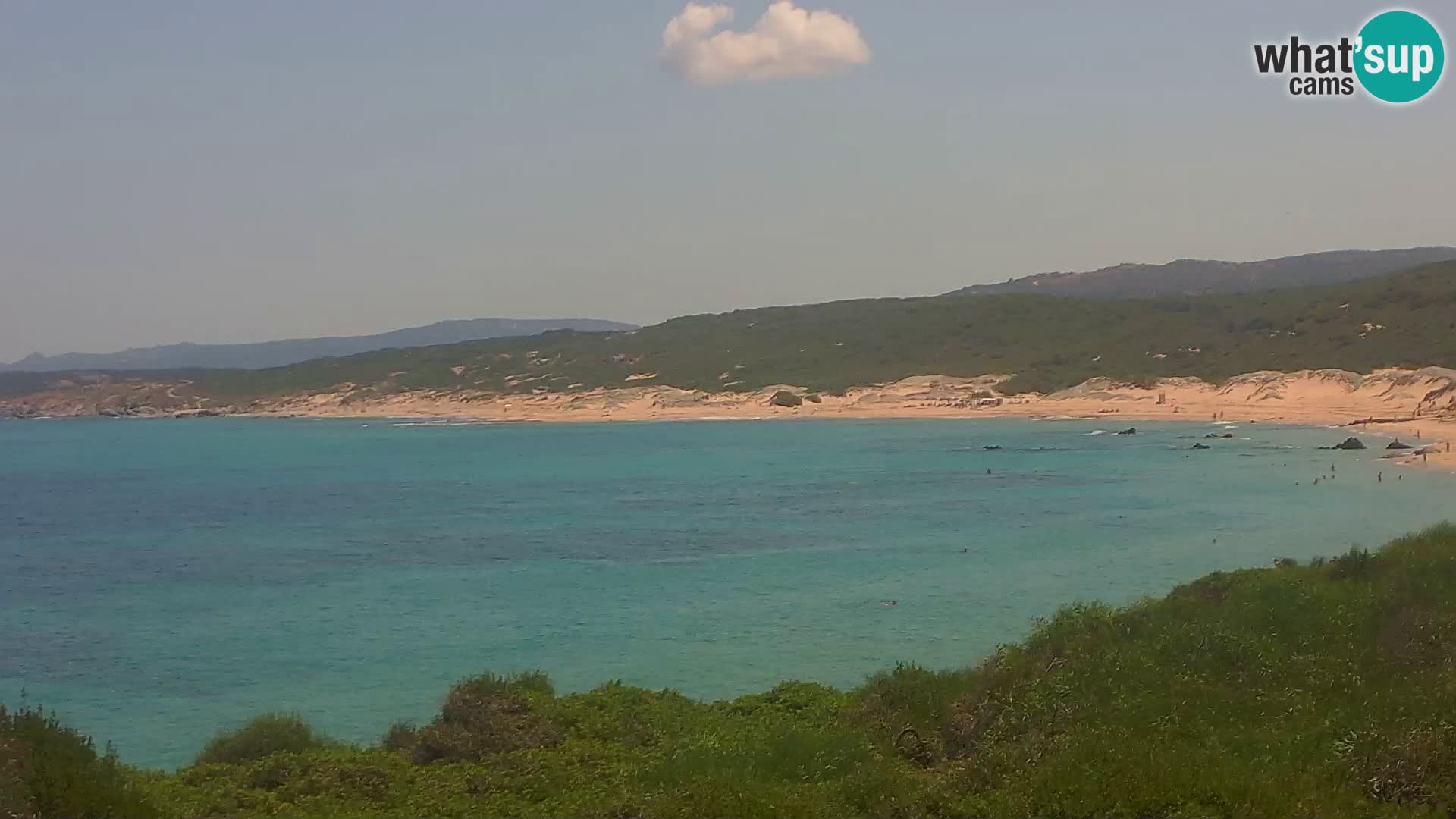 Plaža Naracu Nieddu web kamera – Aglientu – Sardinija