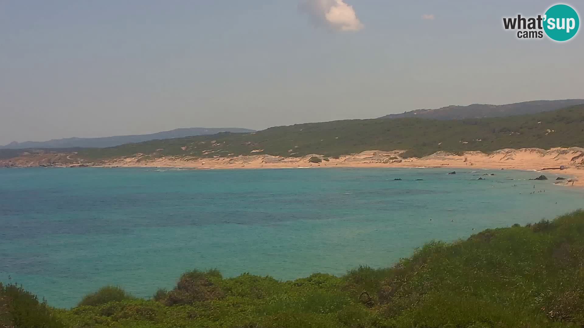 Plaža Naracu Nieddu web kamera – Aglientu – Sardinija