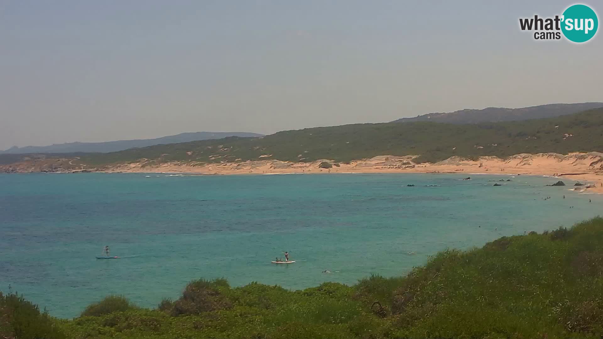Plaža Naracu Nieddu spletna kamera – Aglientu – Sardinija