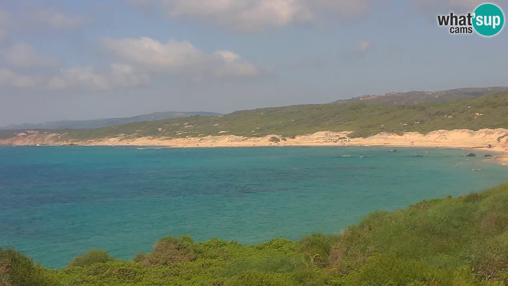 Plaža Naracu Nieddu web kamera – Aglientu – Sardinija