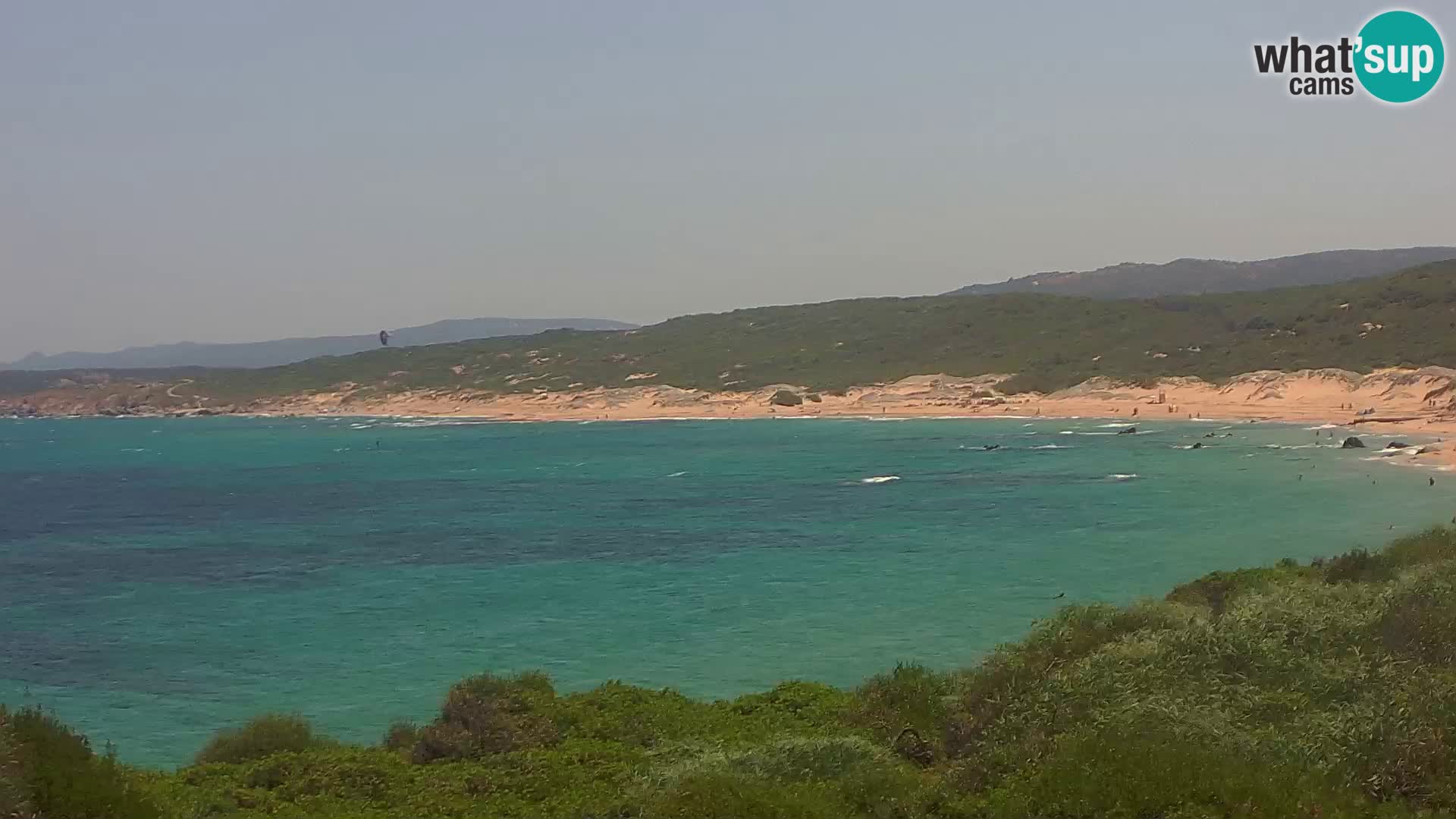 Plaža Naracu Nieddu spletna kamera – Aglientu – Sardinija