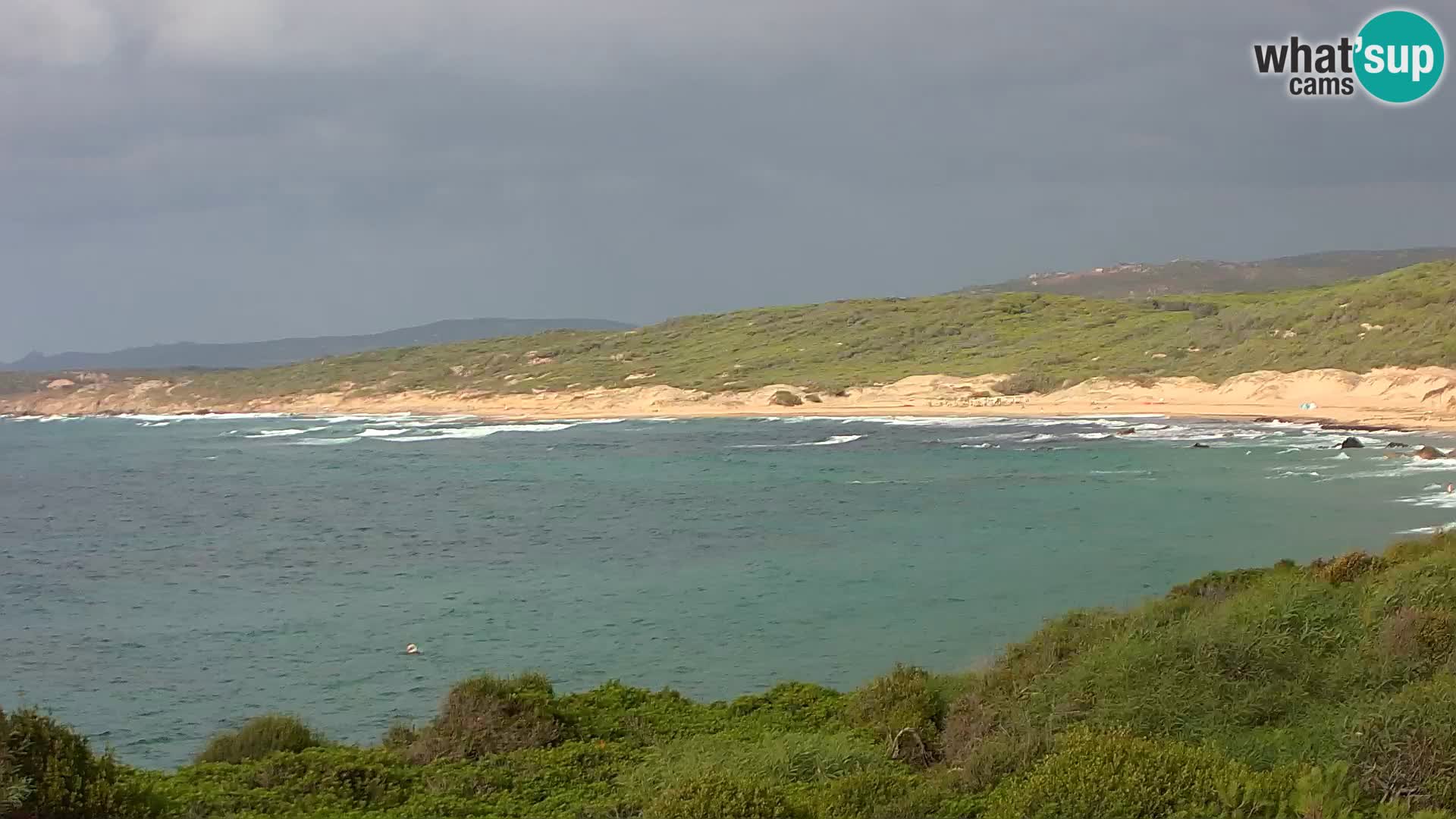Plaža Naracu Nieddu web kamera – Aglientu – Sardinija