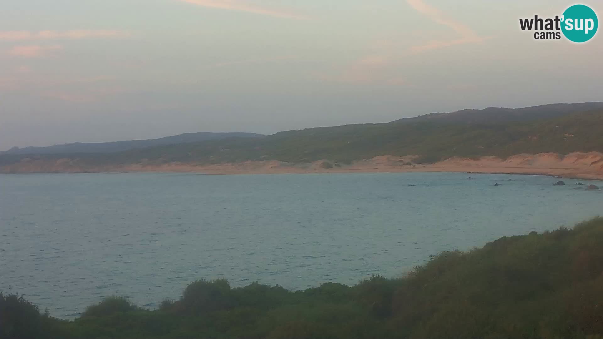 Plaža Naracu Nieddu spletna kamera – Aglientu – Sardinija
