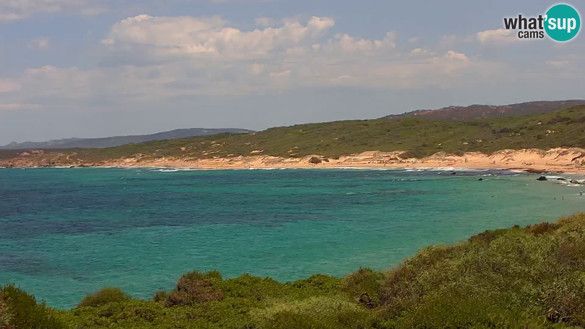 Plaža Naracu Nieddu web kamera – Aglientu – Sardinija
